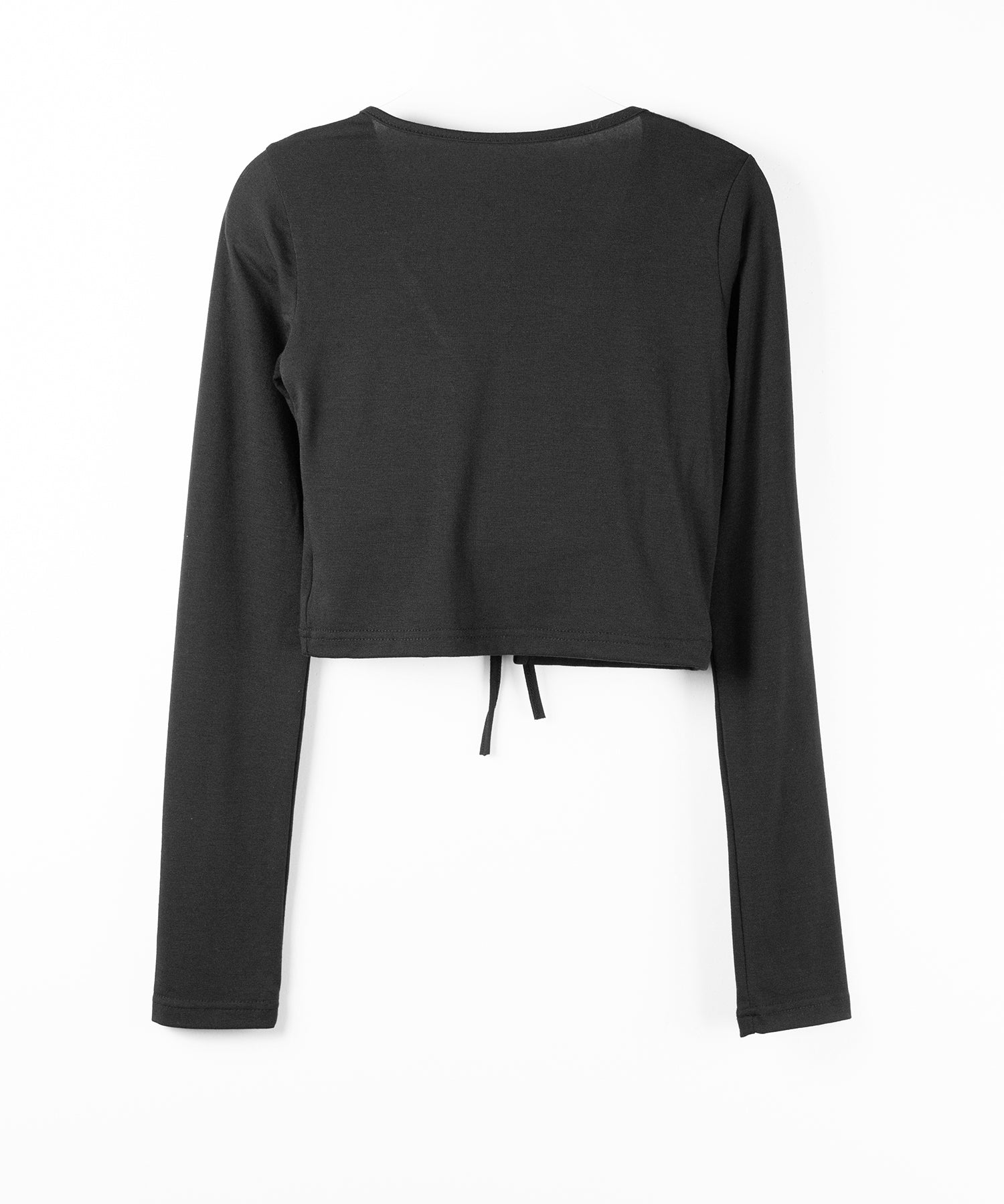 【 2color 】フロントリボンカットソーショートカーディガン / front ribbon cutsew short cardigan