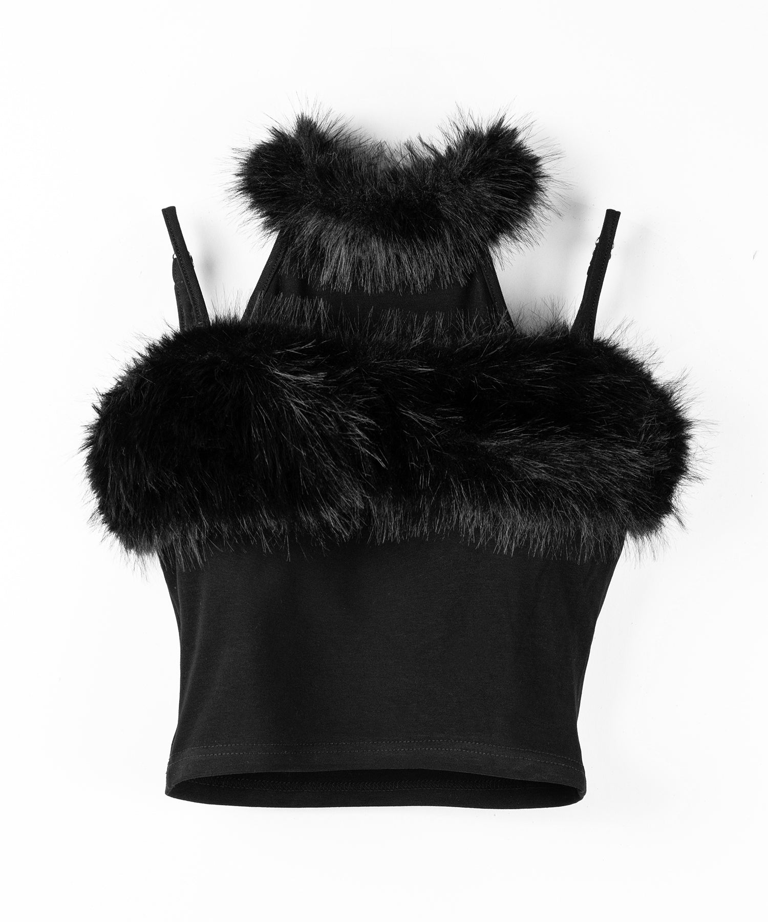 ファードッキングストラップトップス / fur docking strap tops