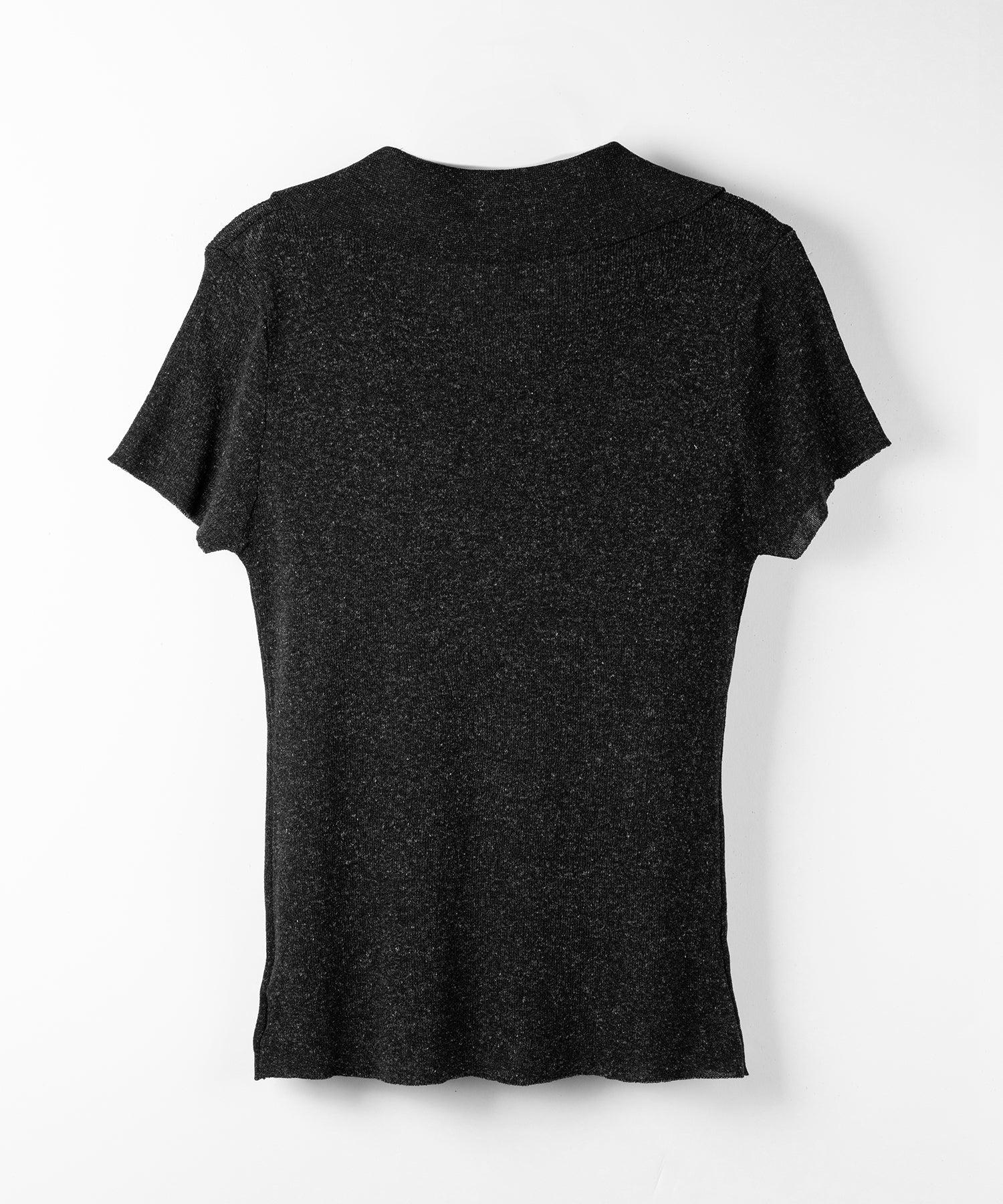 スキッパーボタンロングシアーニットトップス / skipper button long sheer knit tops