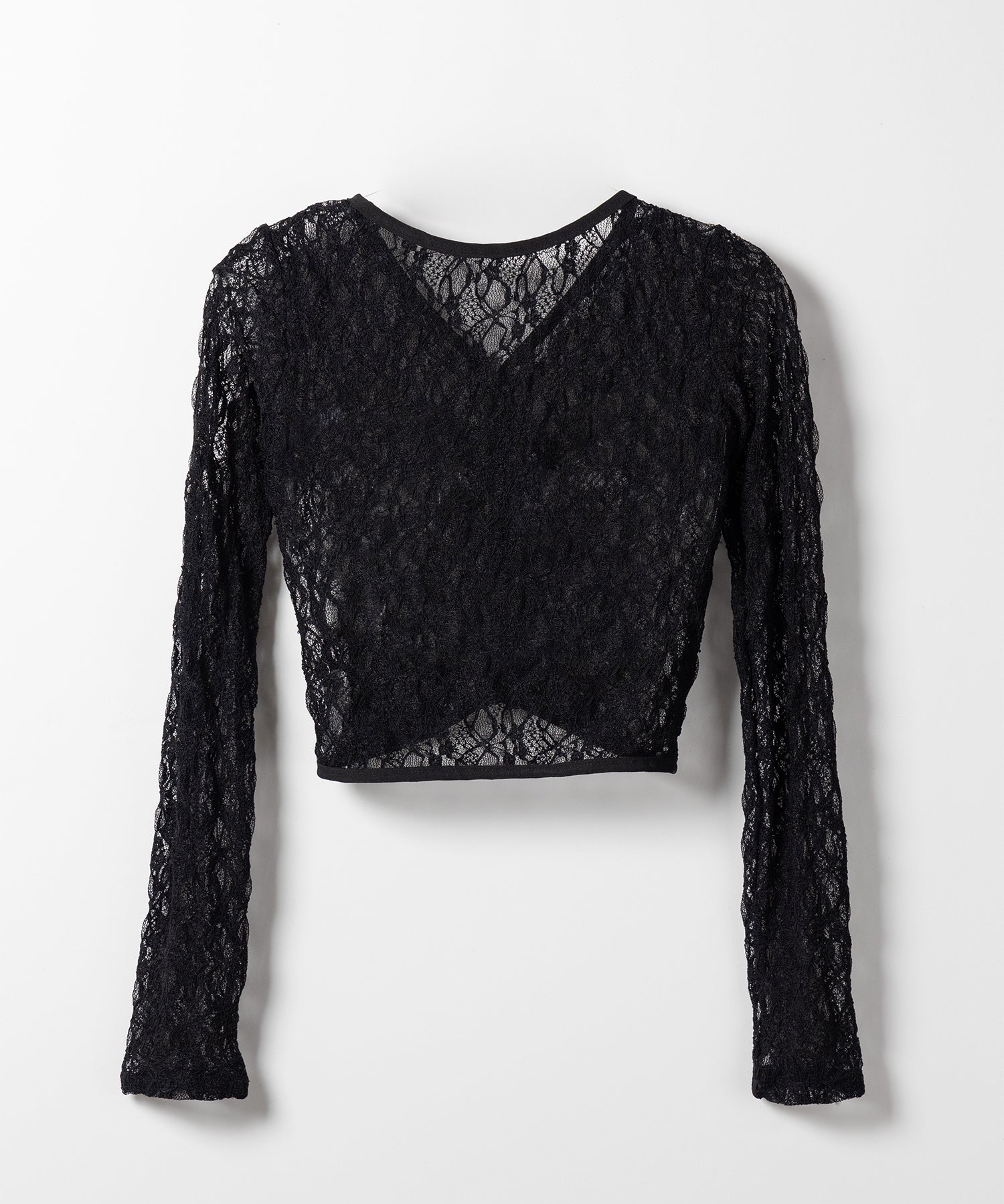 【 2color 】フロントボタンショートレースカーディガン / front button short lace cardigan