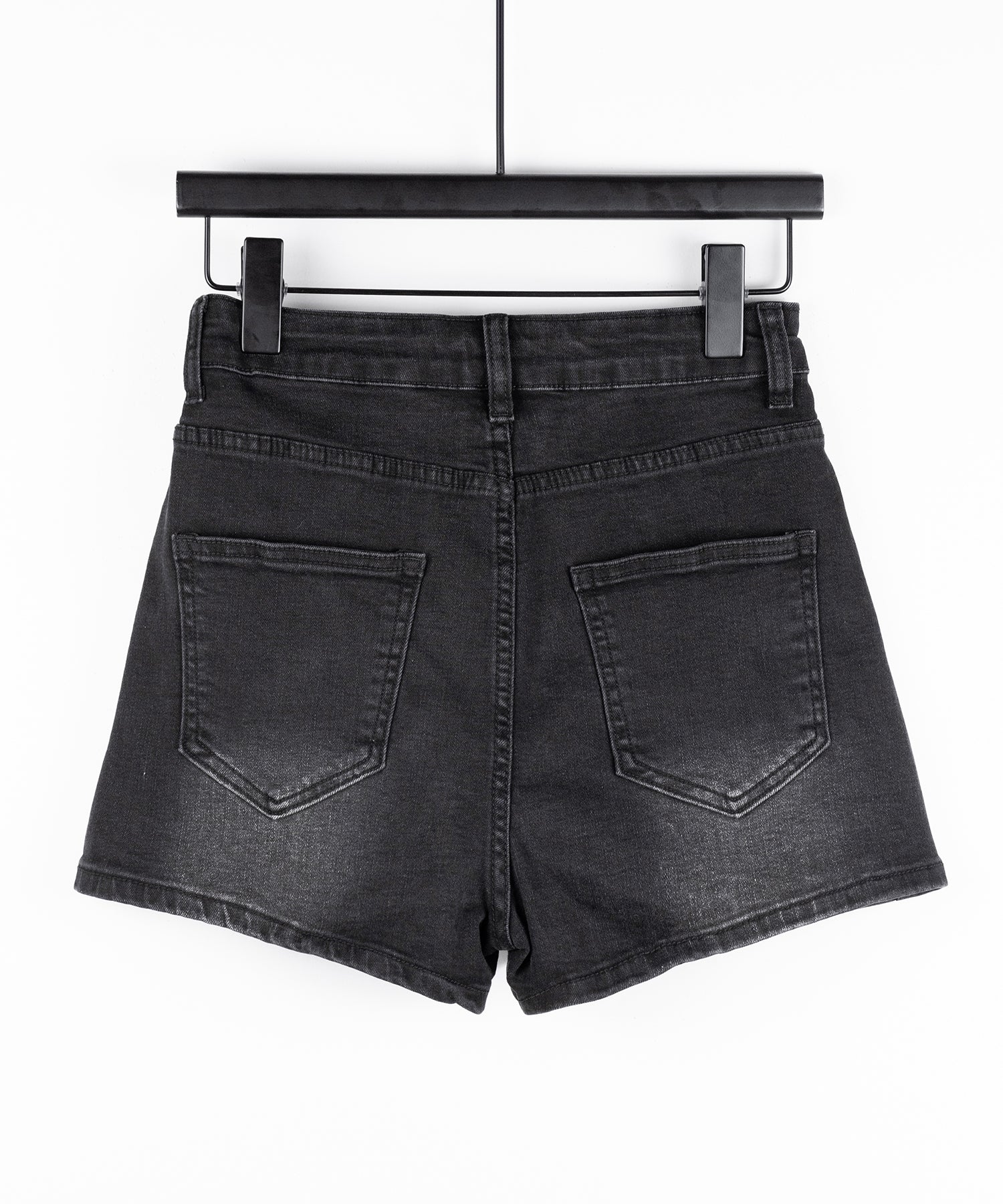 ミニスリットストレッチレイヤードデニムミニスカパン / mini slit stretch layered denim mini skirt pants