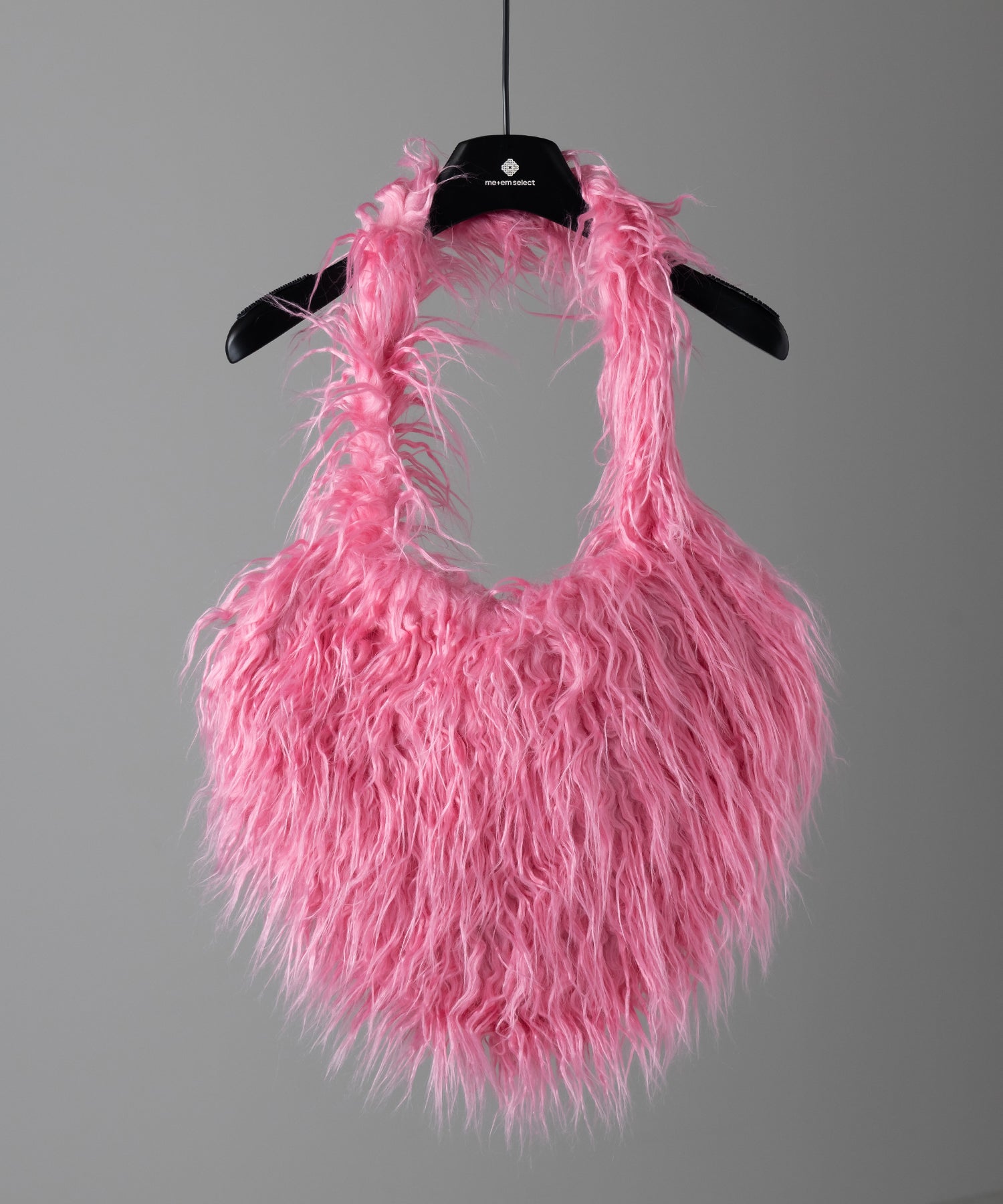 【 4color 】シャギーファーハートショルダーバッグ / shaggy fur heart shoulder bag