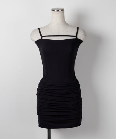 ラインストラップミニキャミワンピース / line strap mini cami onepiece