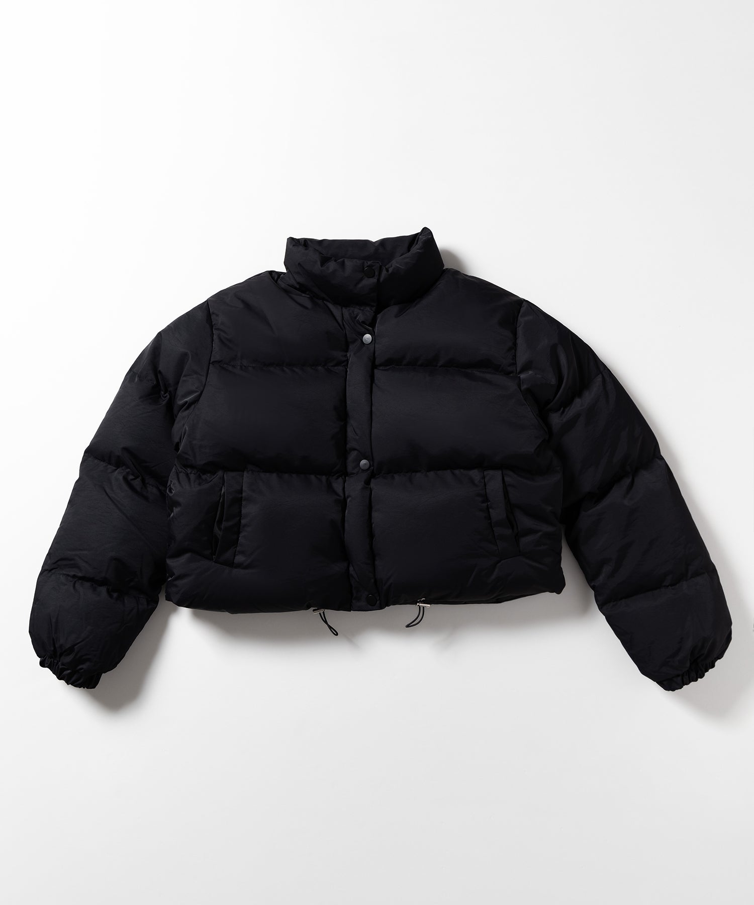 【裾絞り可能2WAY 】ニュアンスカラーショートパフダウンジャケット