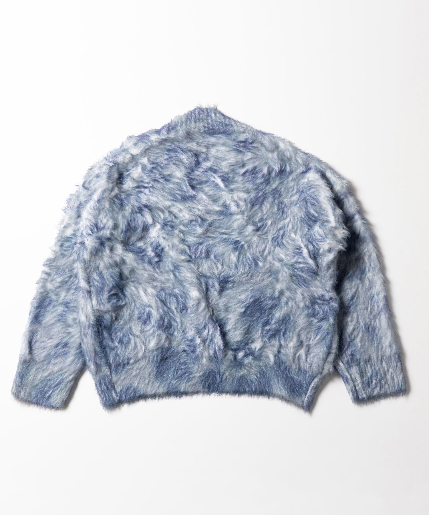 【 2color 】レオパードマーブルシャギーニットカーディガン / reopard marble knit shaggy cardigan
