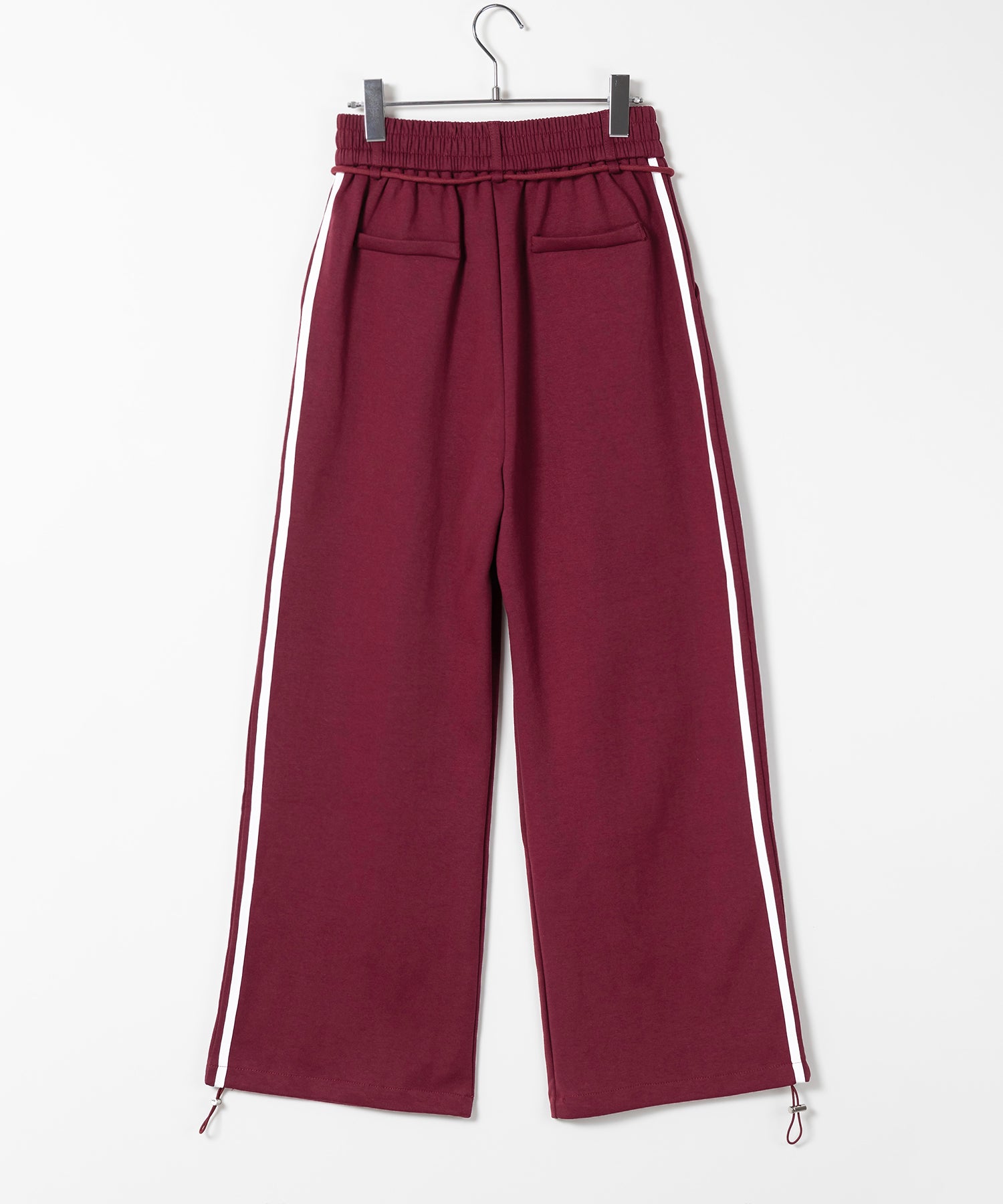 2WAYウエストコードサイドライントラックワイドパンツ