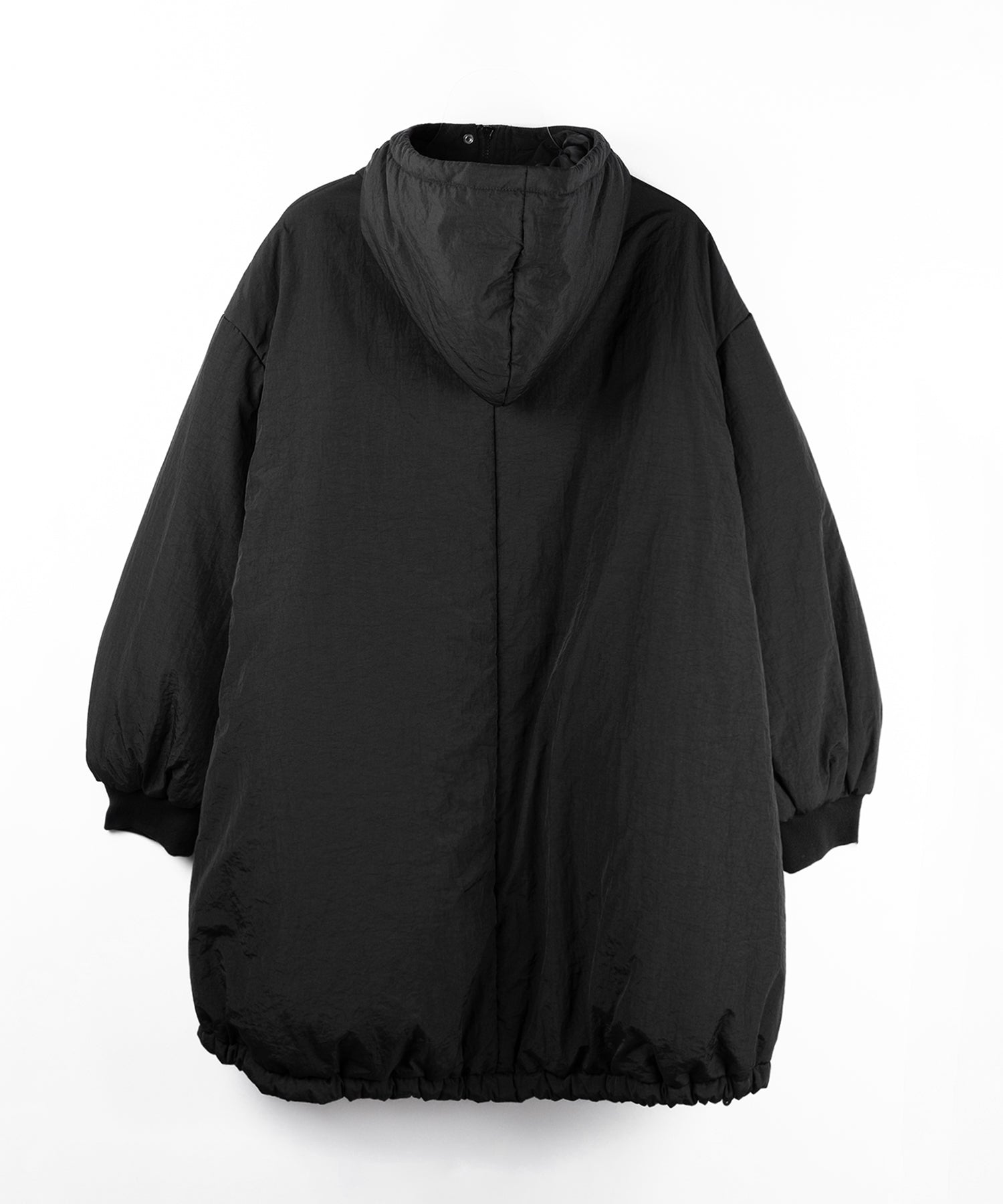【 裾絞り可能2WAY 】フード付きパファーエコダウンモンスターコート / 2WAY Hooded puffer eco down monster coat