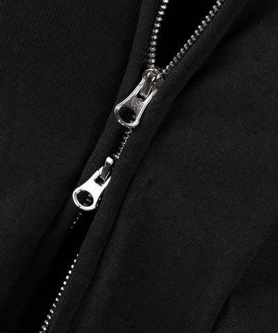 ダブルジップコルセットスクエアネックTシャツ / double zip corset square neck T-Shirt