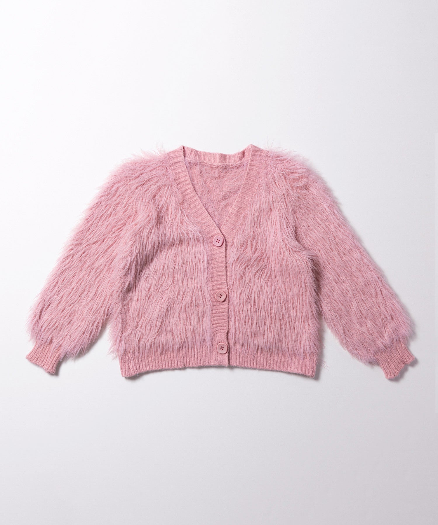 ファームードシャギーニットカーディガン