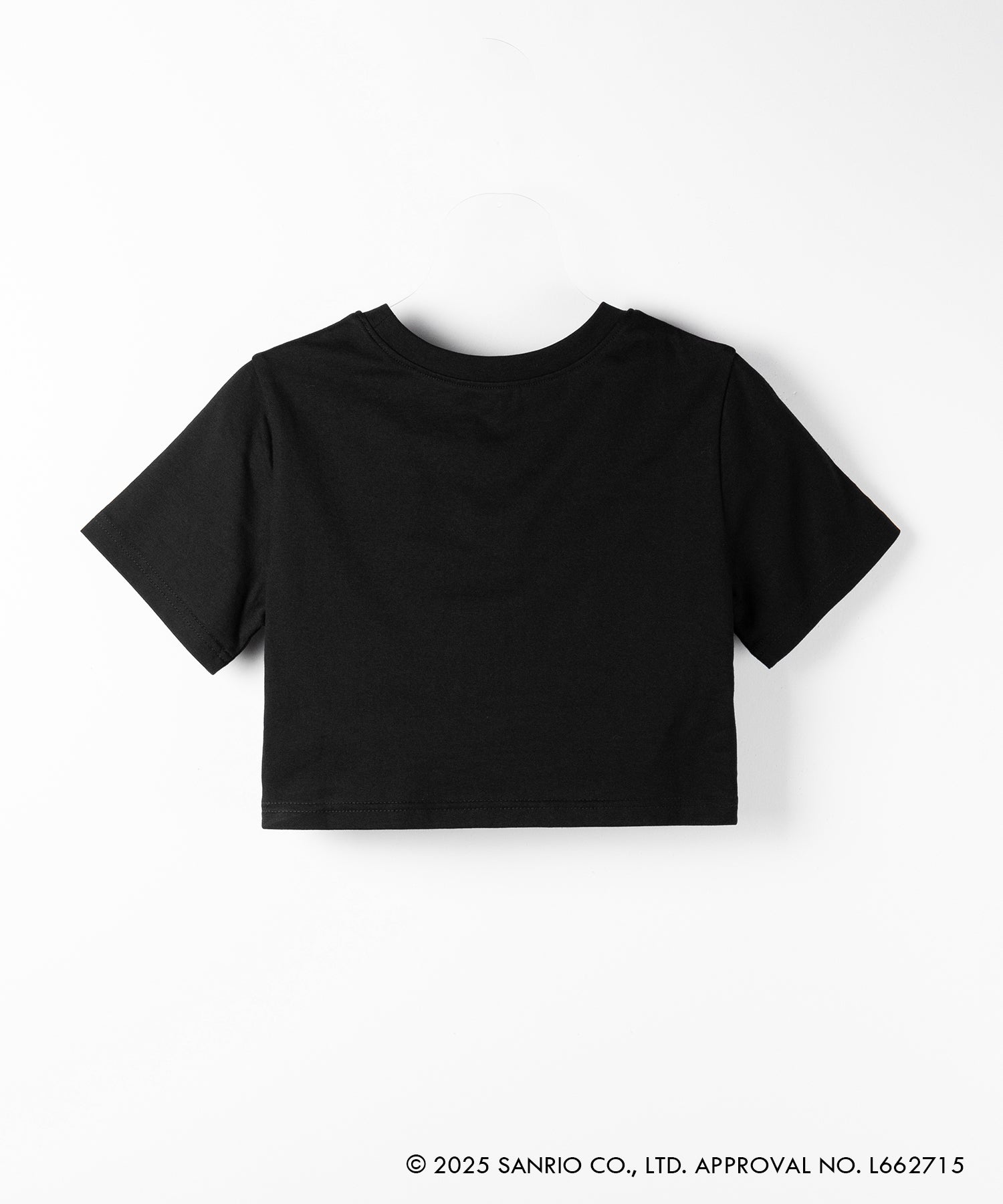 【 HELLO KITTY × me+em select 】ハローキティグランジロゴショートちびTシャツ / Hello Kitty grunge logo short chibi T-shirt 【 セットアップ着用可能 】