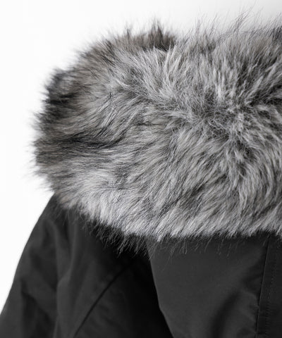 【 限定先行販売 】fake fur hoodie big down jacket