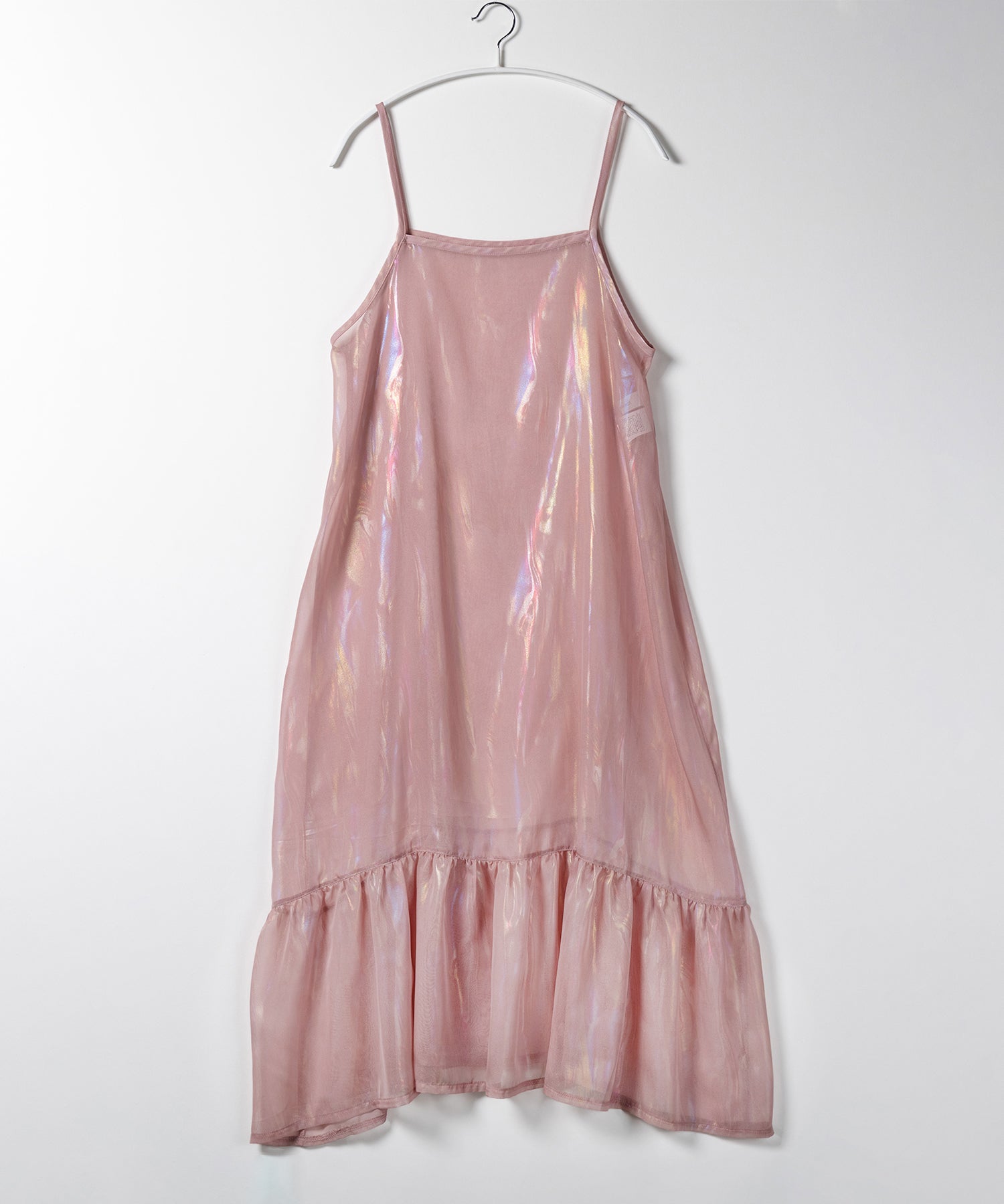 オーロラグロスオーガンジーギャザーフレアキャミワンピース / Aurora gloss organdygather flare cami onepiece