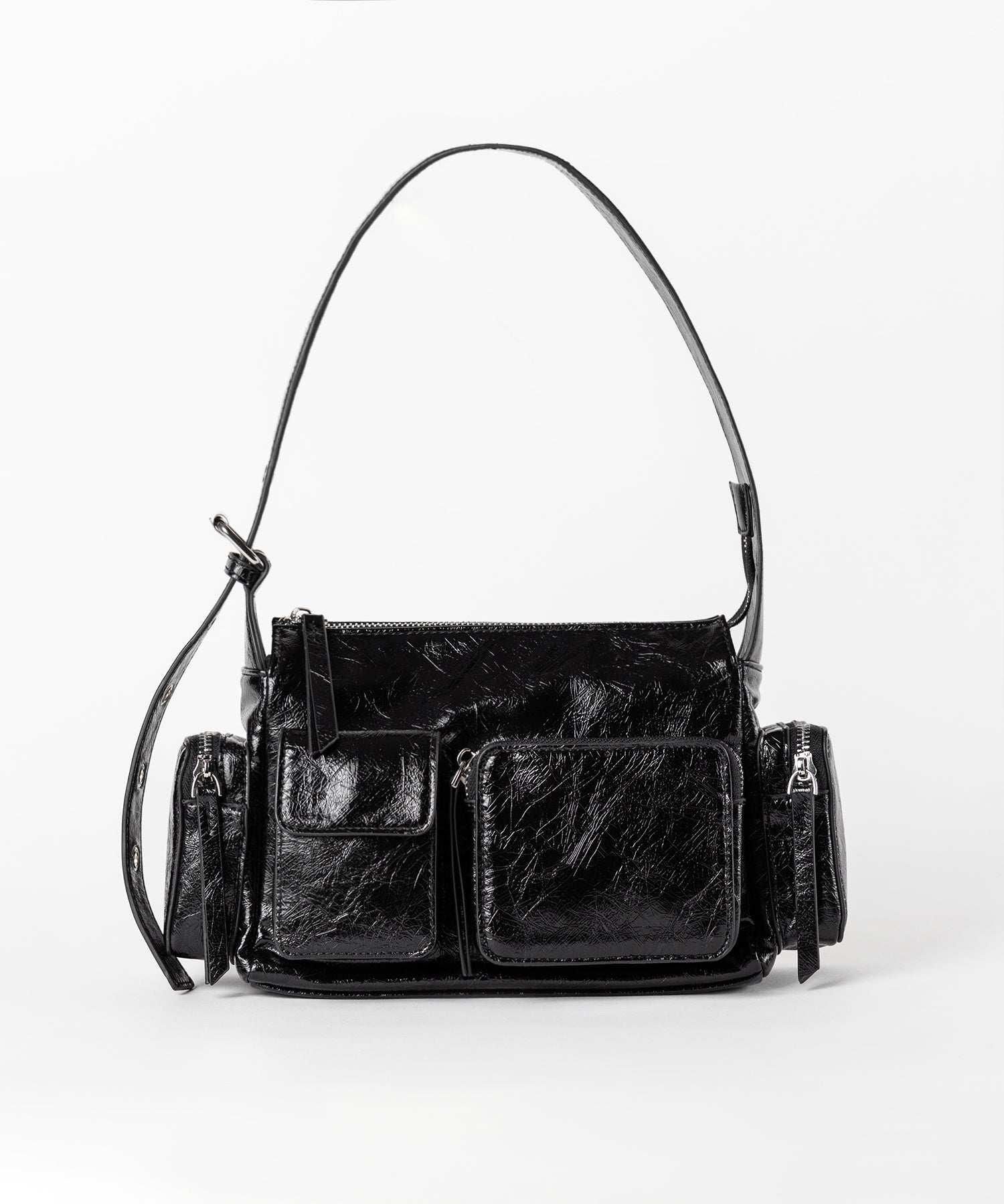 【 3color 】4アウトポケットヴィンテージスクエアショルダーバッグ / 4 outpocket vintage square shoulder bag