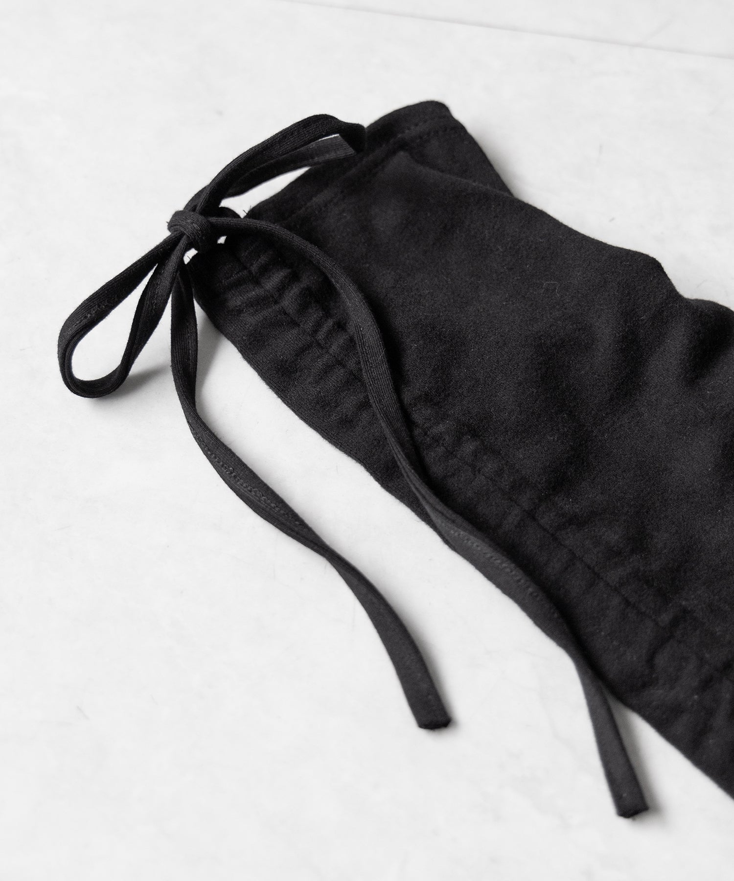 【 2color 】ストラップリボンサイドシャーリングレッグカバー / strap ribbon side shirring leg cover