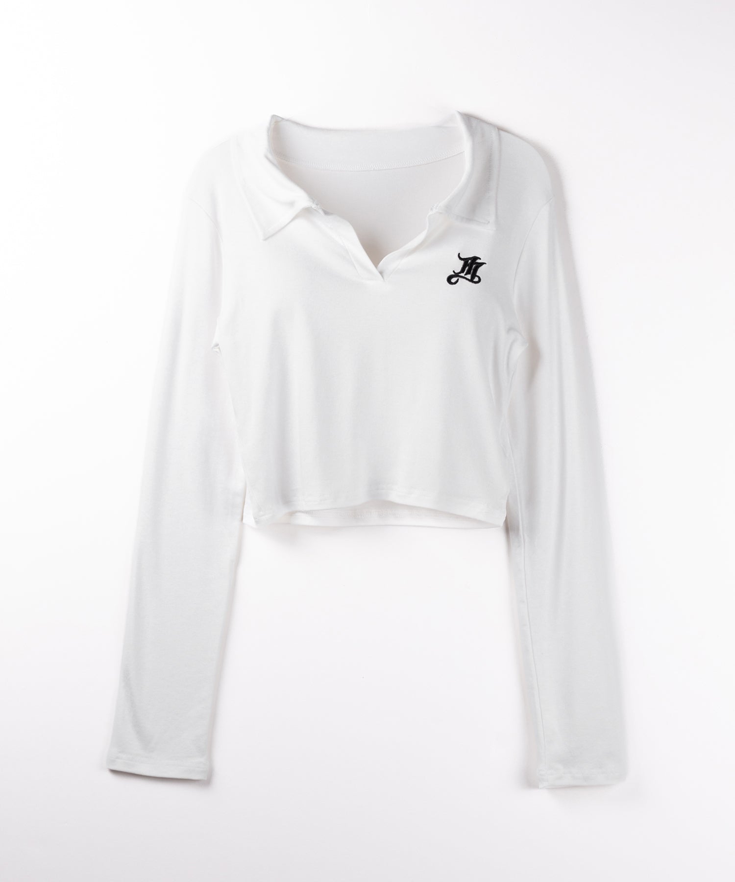 M LOGO スキッパーショートTシャツ / M LOGO skipper neck short T-shirt