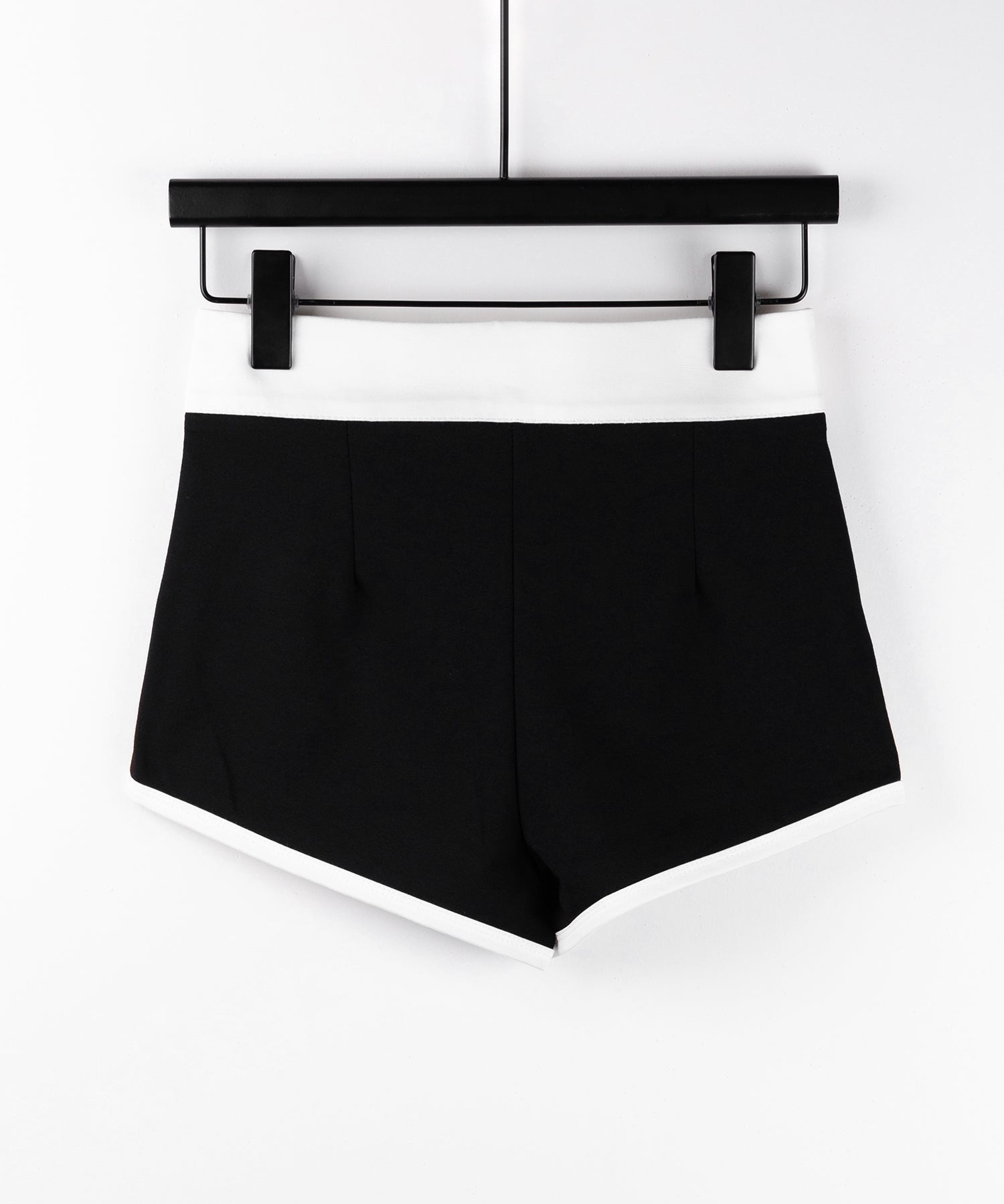【 2color /2size 】バイカラーマイクロミニスパンショートパンツ / bicolor micro mini span short pants