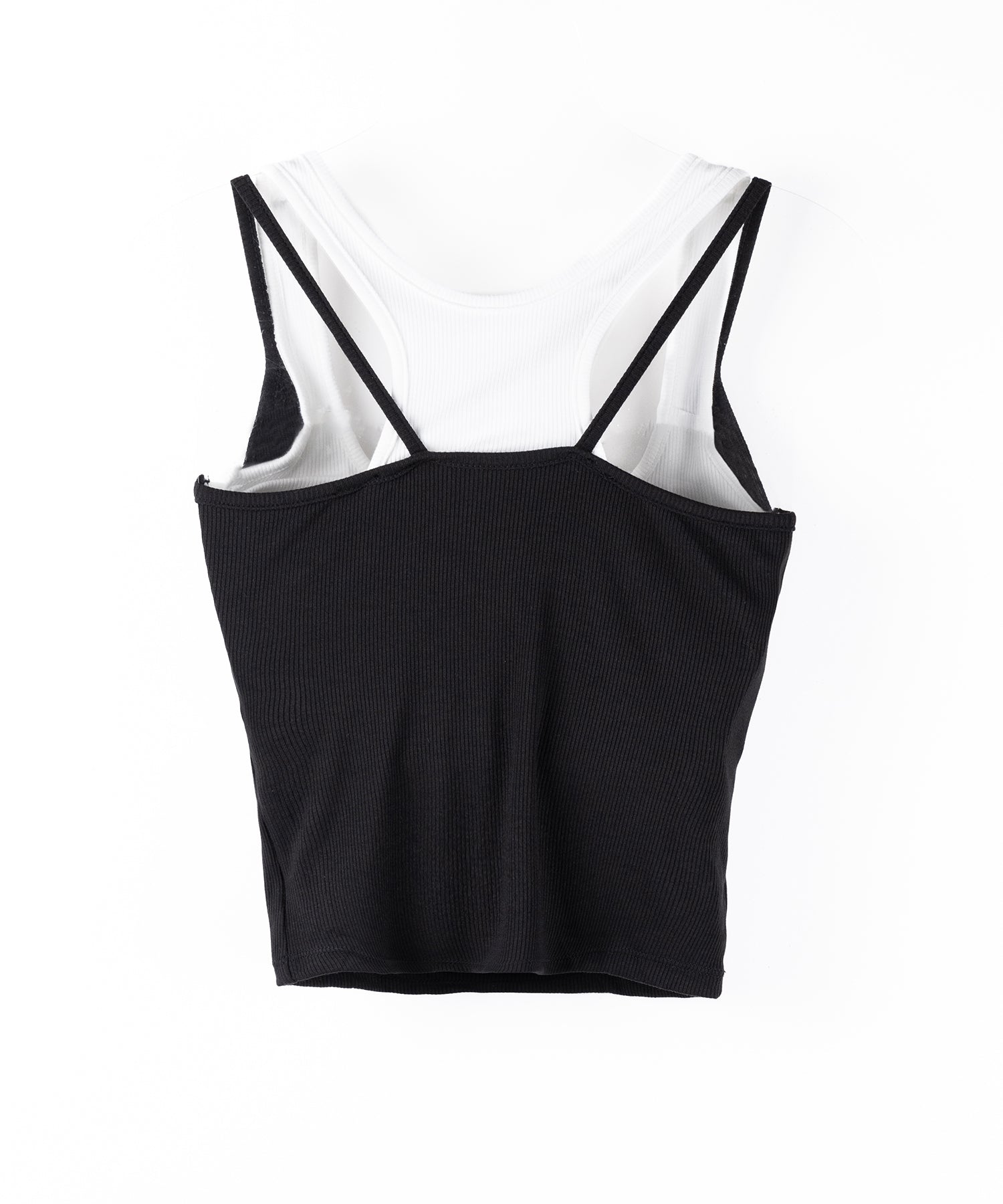 【 2color 】グランジロゴレイヤードキャミソールトップス / grunge logo layered camisole tops