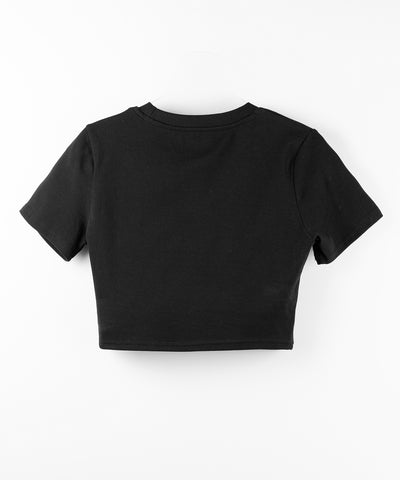 グランジロゴショートちびTシャツ / grunge logo short chibi T-shirt