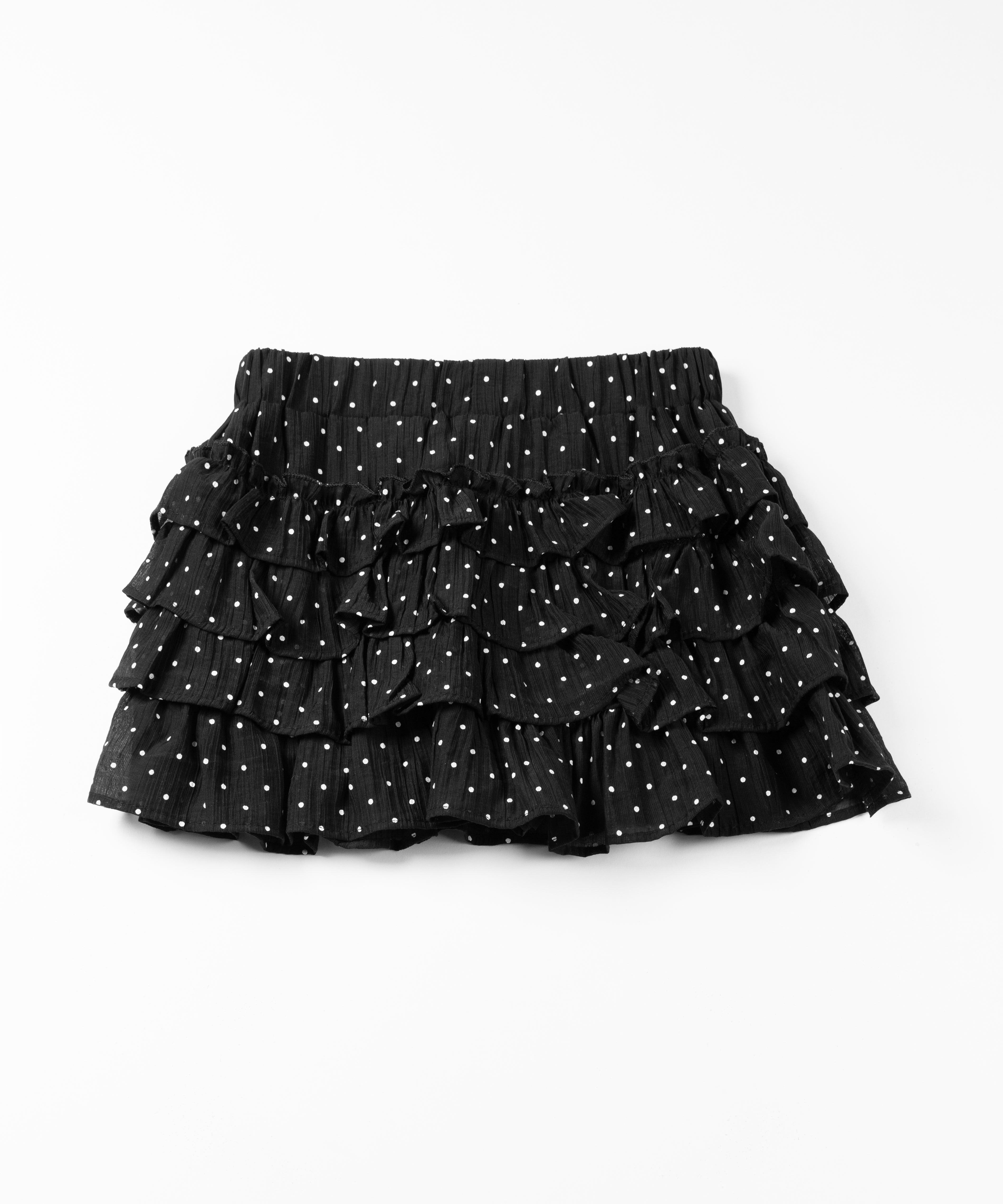 【 インパン裏地付 】ドットリボンフリルミニスカート / dot ribbon frill mini skirt