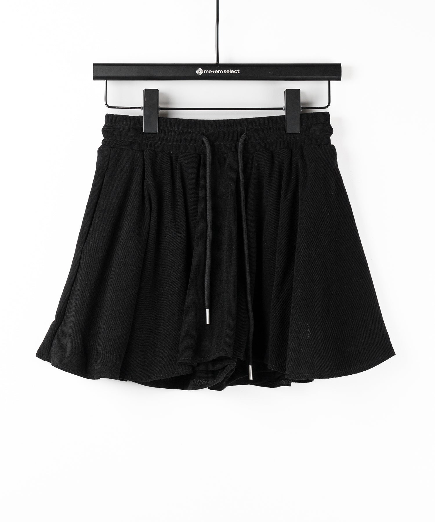 【インナーパンツ裏地付 】ハイウエストカットフレアミニスカート / High waist cut flare mini skirt