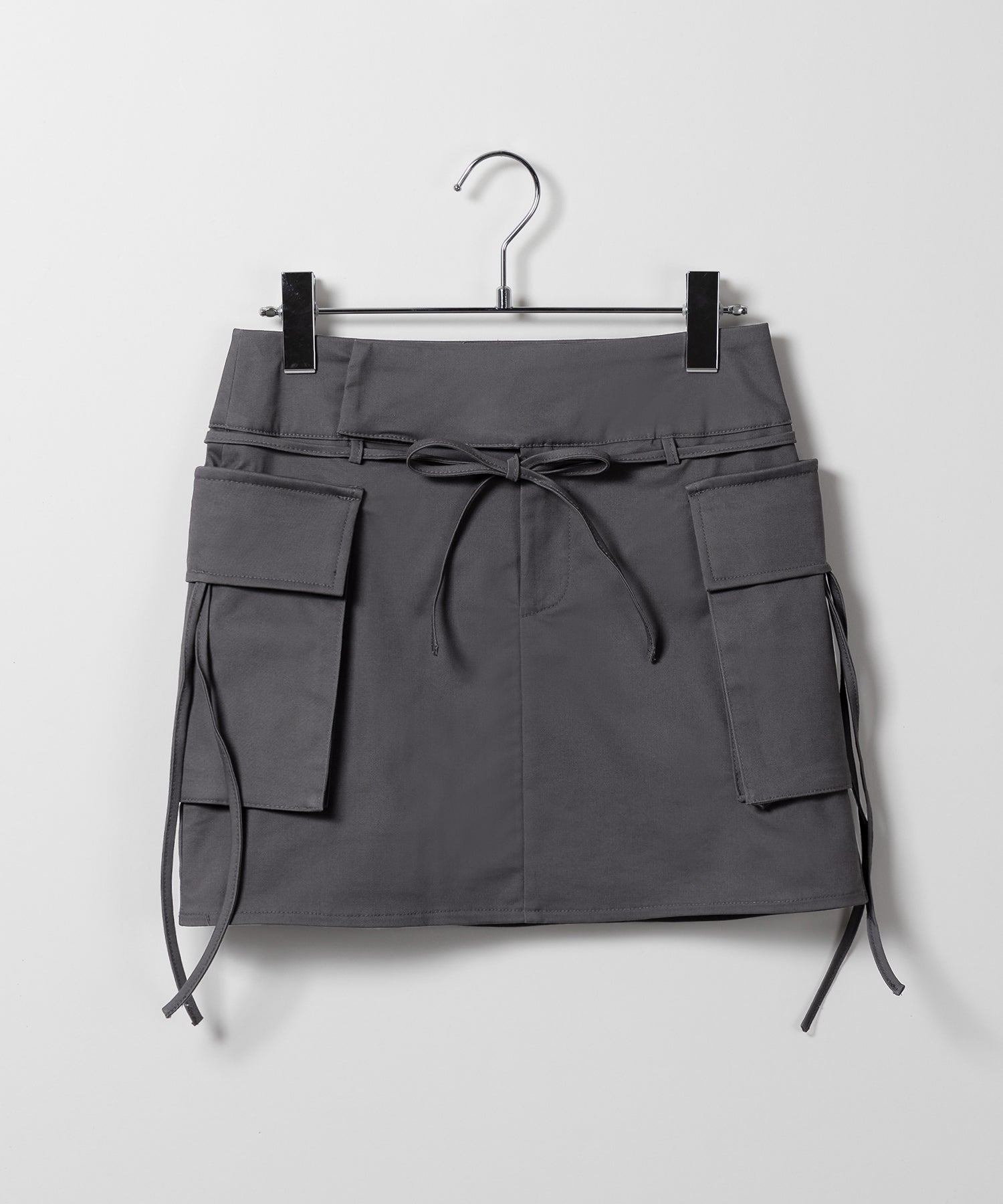 【 2WAY 】3ストラップリボンカーゴミニスカート / three strap ribbon cargo mini skirt