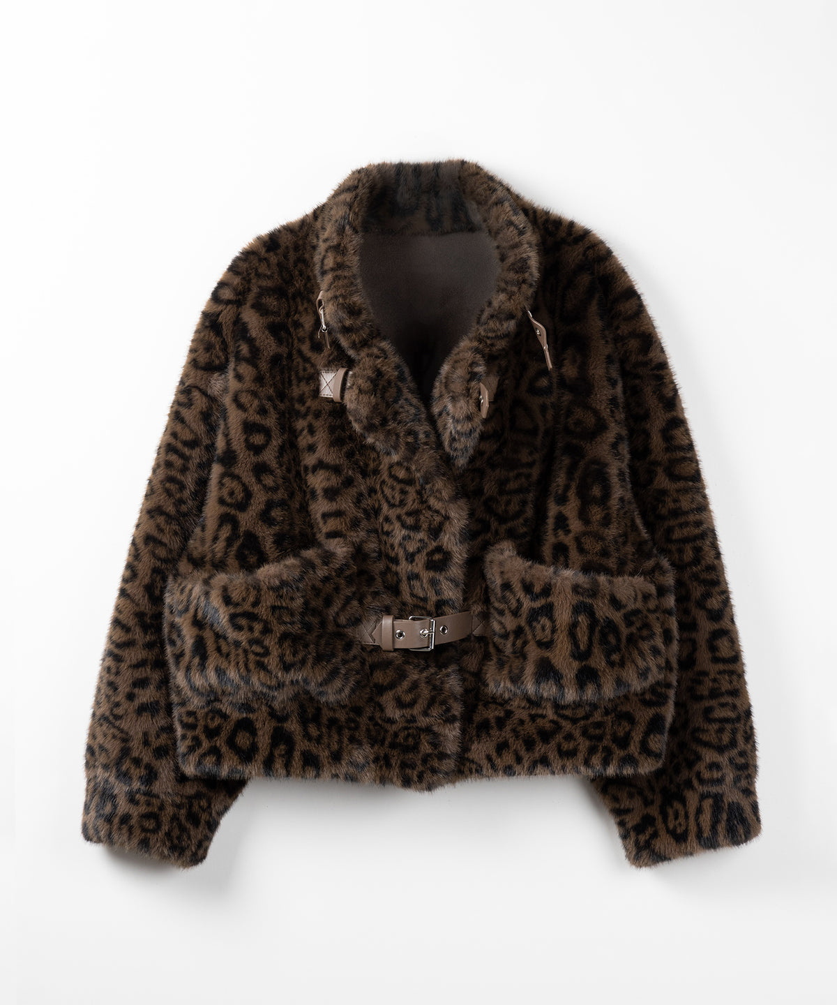 【 大人気につき新色追加!】B-3 レオパードボリュームファーコート / B-3 leopard volume fur coat