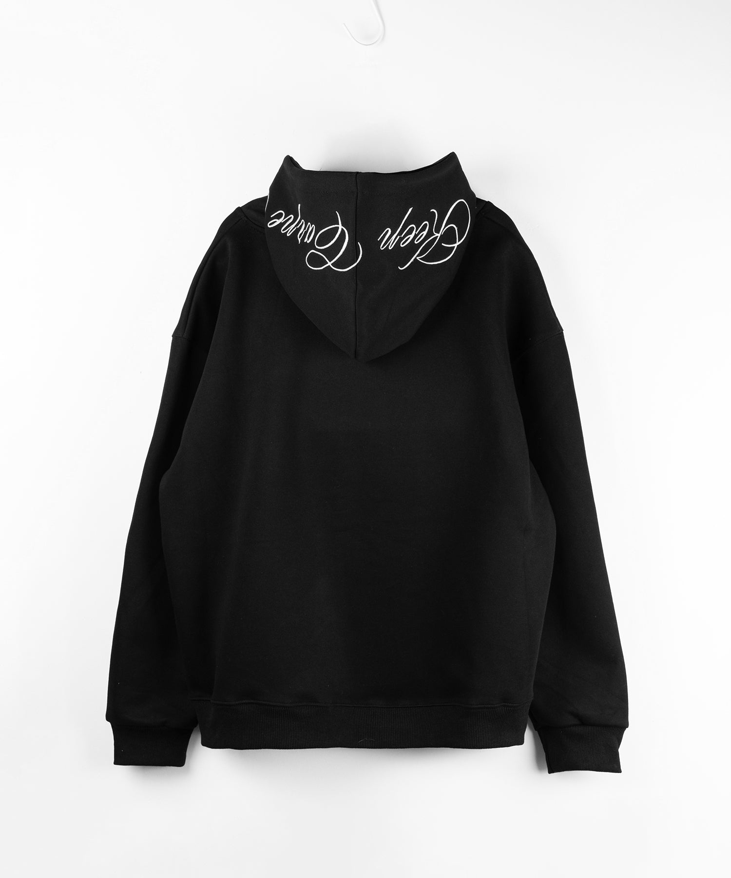 レタリングロゴ刺繍オーバースウェットパーカー /lettering logo embroidery over sweat hoodie