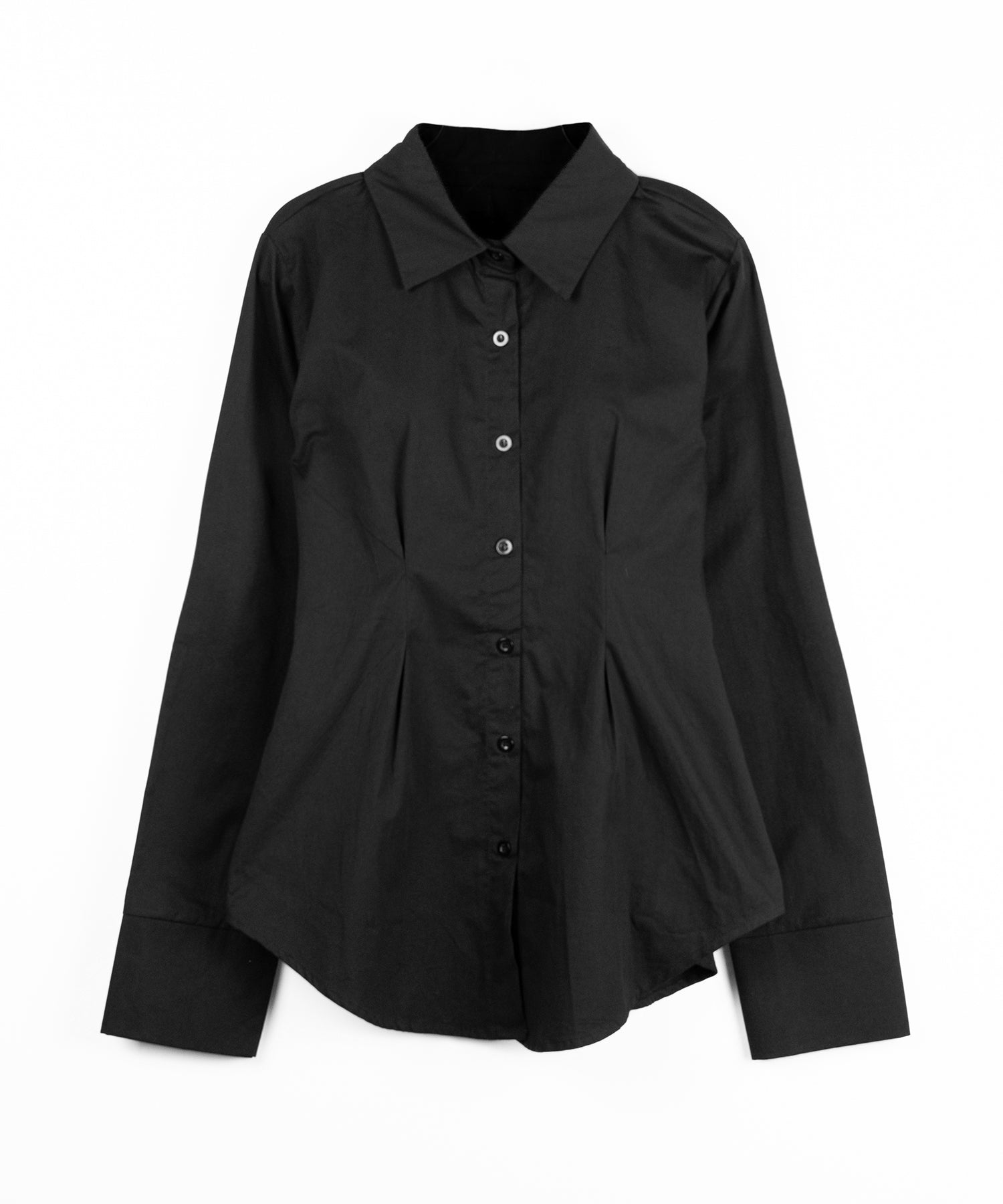 ウエストタックフレアレディシャツ / waist tuck flare lady shirts