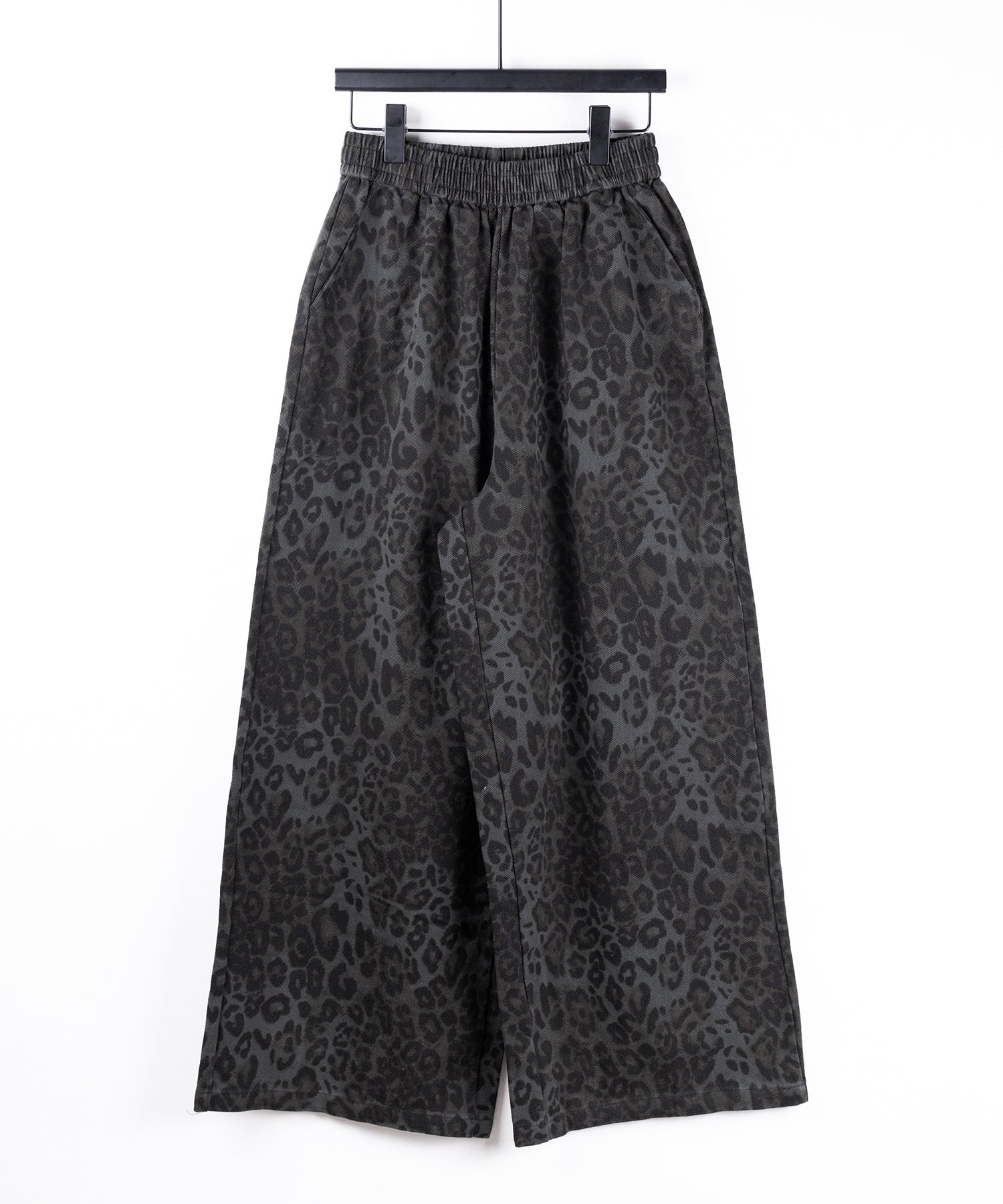 【 2color 】ヴィンテージライクレオパードツイルワイドパンツ / vintage like leopard twill wide pants