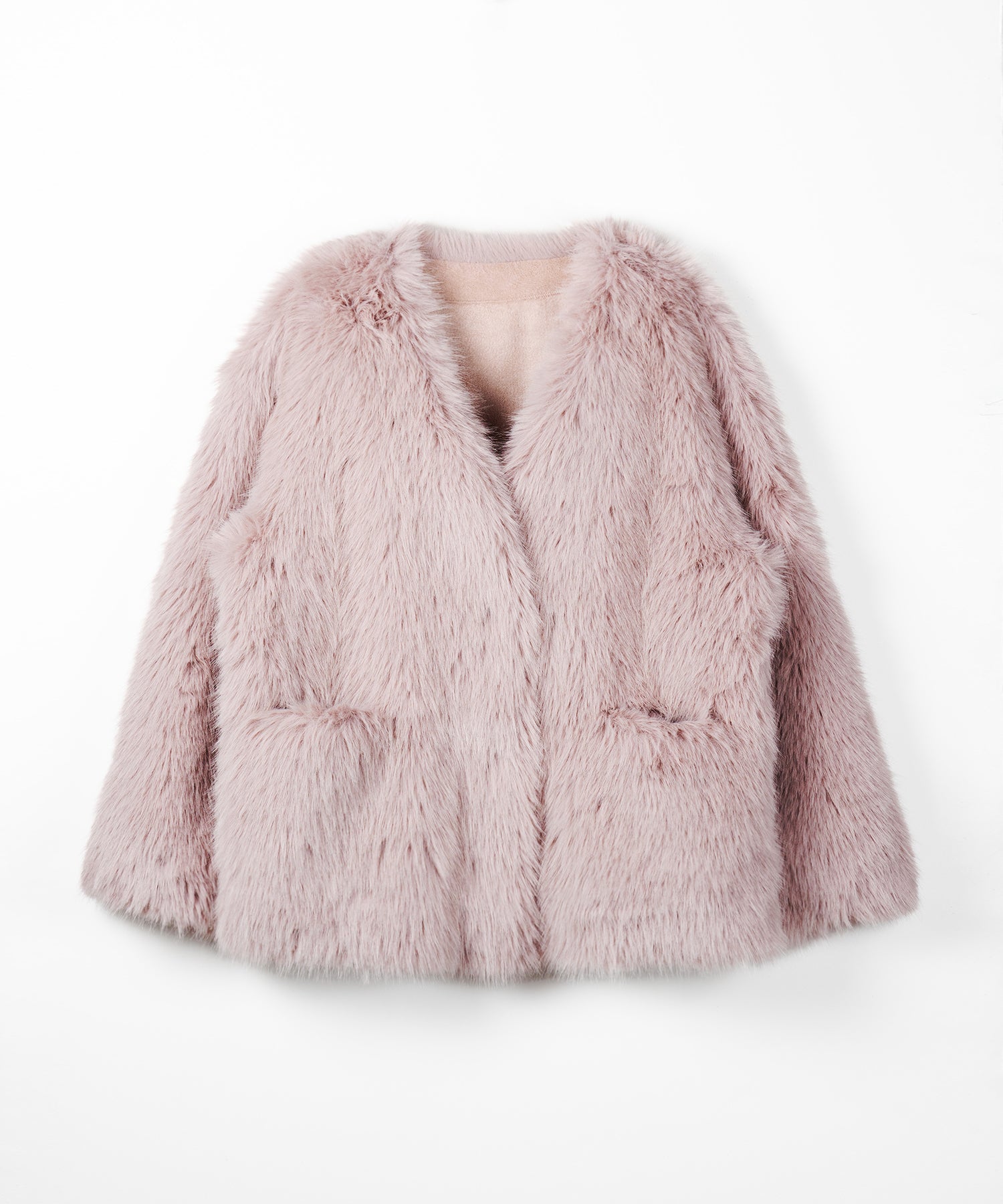 ミンクライクフェイクファーボリュームコート / mink-like fake fur volume coat