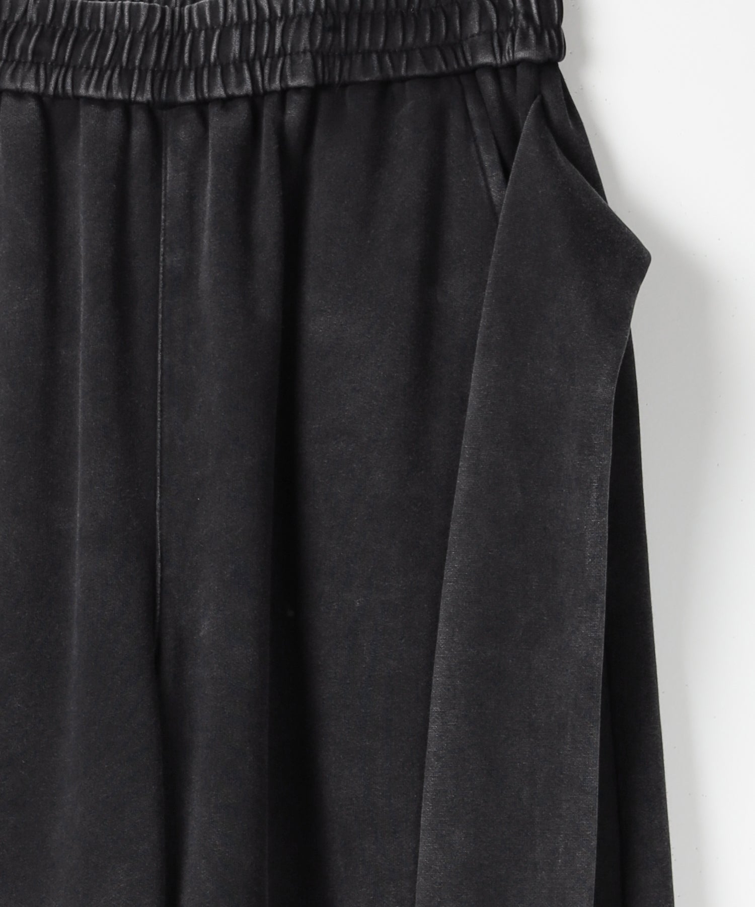 フェイクレイヤードピグメントスウェットワイドパンツ / fake layered pigment sweat wide pants