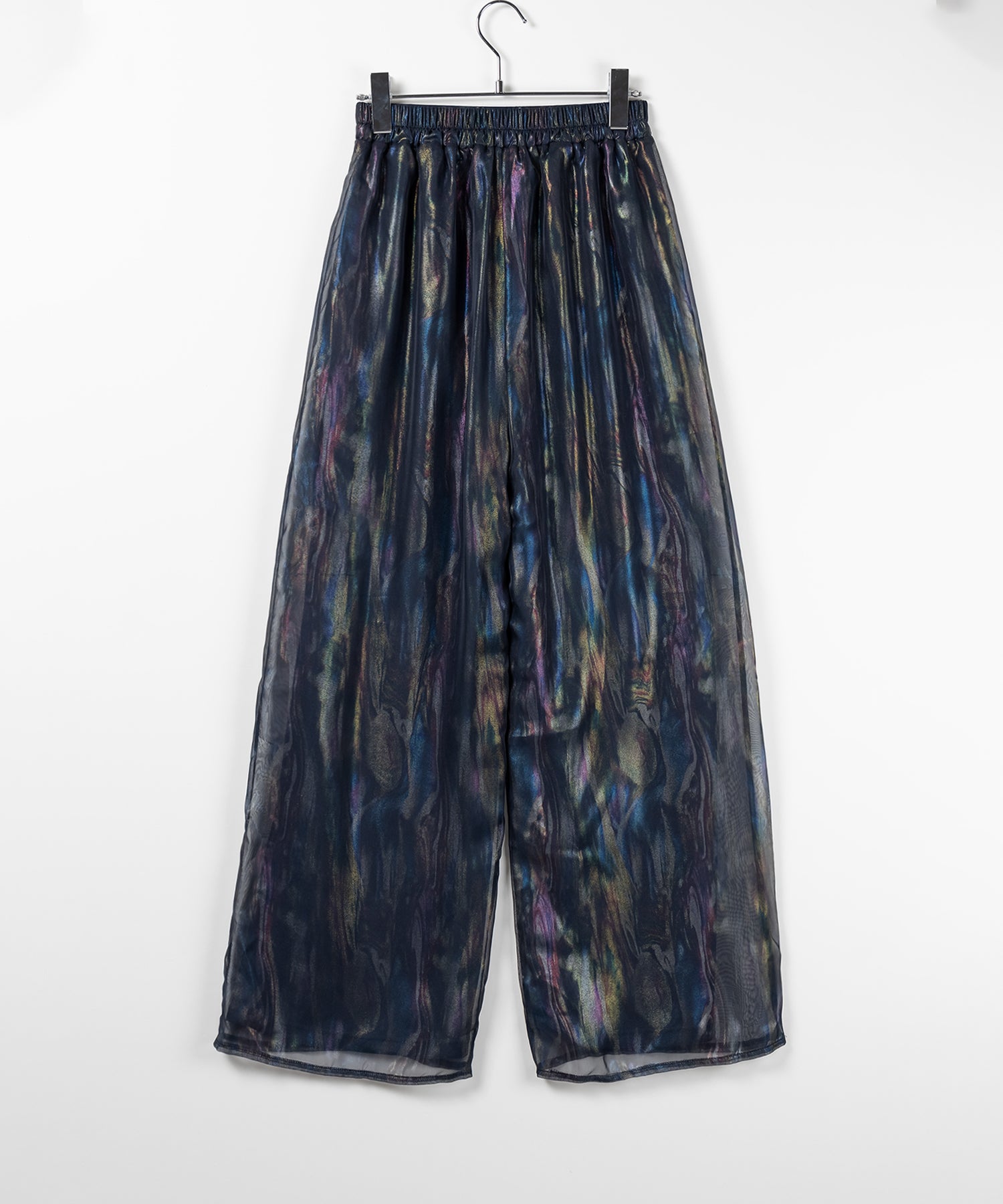 【 裏地付き 】オーロラグロスオーガンジーワイドパンツ / Aurora gloss organdy wide pants