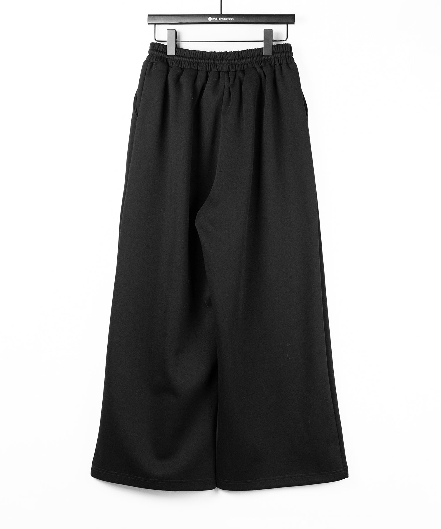 フロントレタリングロゴ刺繍ワイドスウェットパンツ / front lettering logo embroidery wide sweatpants