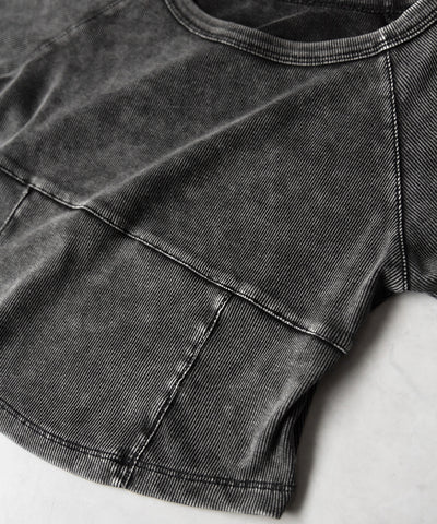 サイドラインヴィンテージショートリブTシャツ / sideline vintage short lib T-shirt