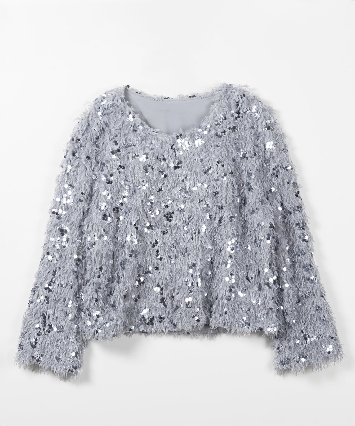 【 4color 】フェザースパングルオーバートップス/feather spangle over tops