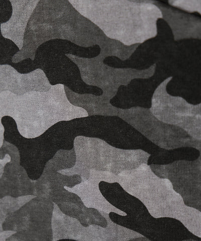 チョーカーロングタイ付き ヴィンテージカモフラレースフリルベアトップス / ( choker long tie SET ) vintage camouflage lace frill bare tops