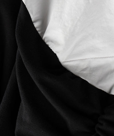 シャツドッキングワイドオフショルトップス / shirt docking wide off shoulder tops