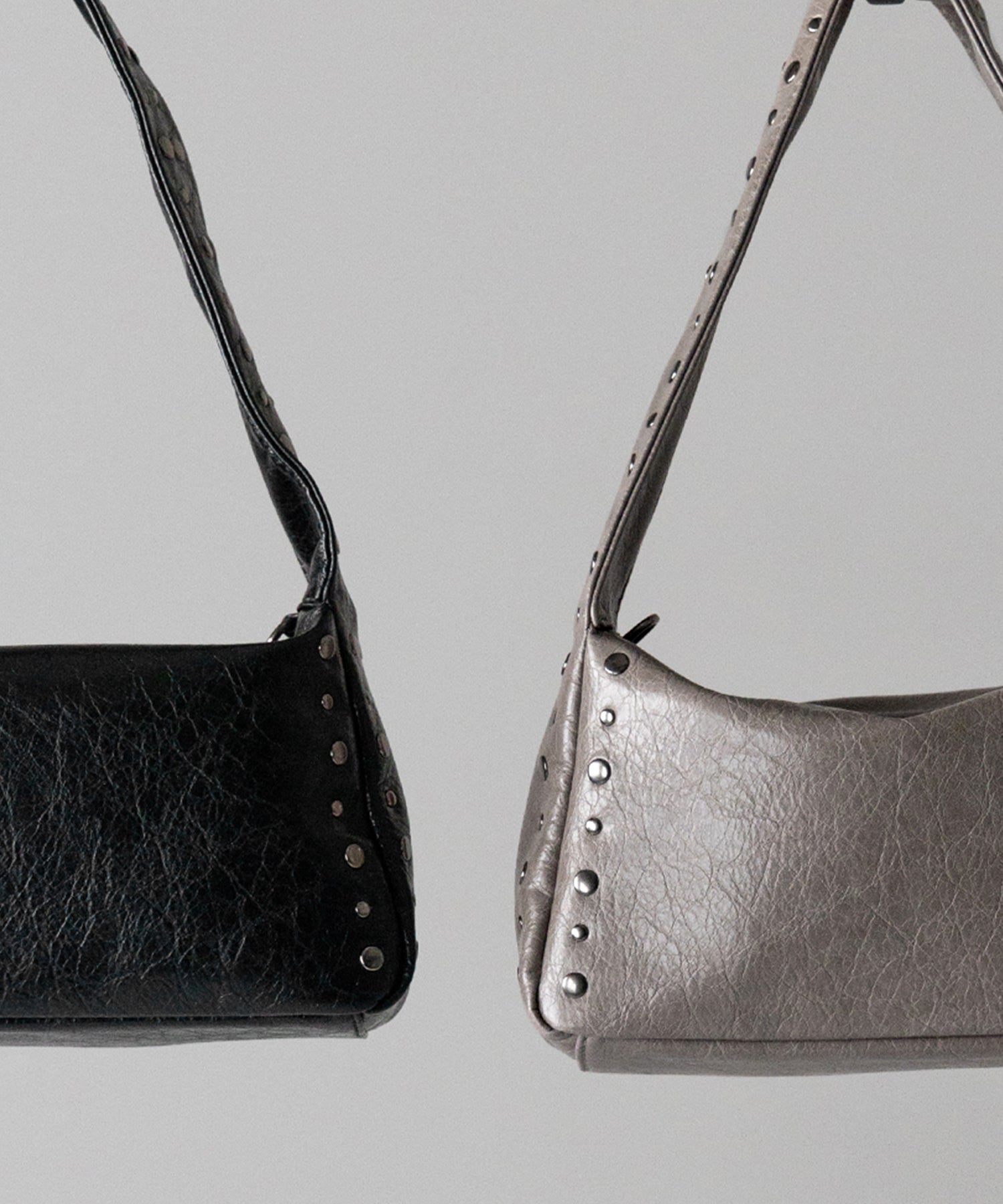 スタッズデザインスクエアショルダーバッグ / stud design square shoulder bag