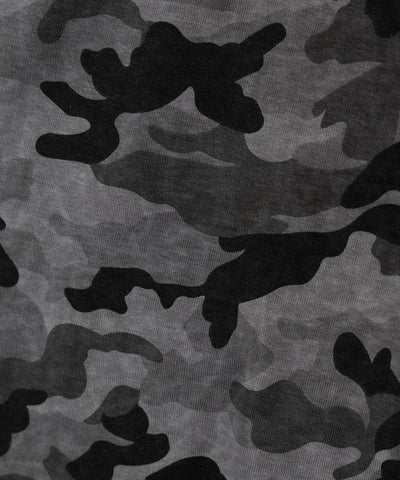 ヴィンテージカモフラスクエアネックショートTシャツ / vintage camouflage square neck short T-shirt