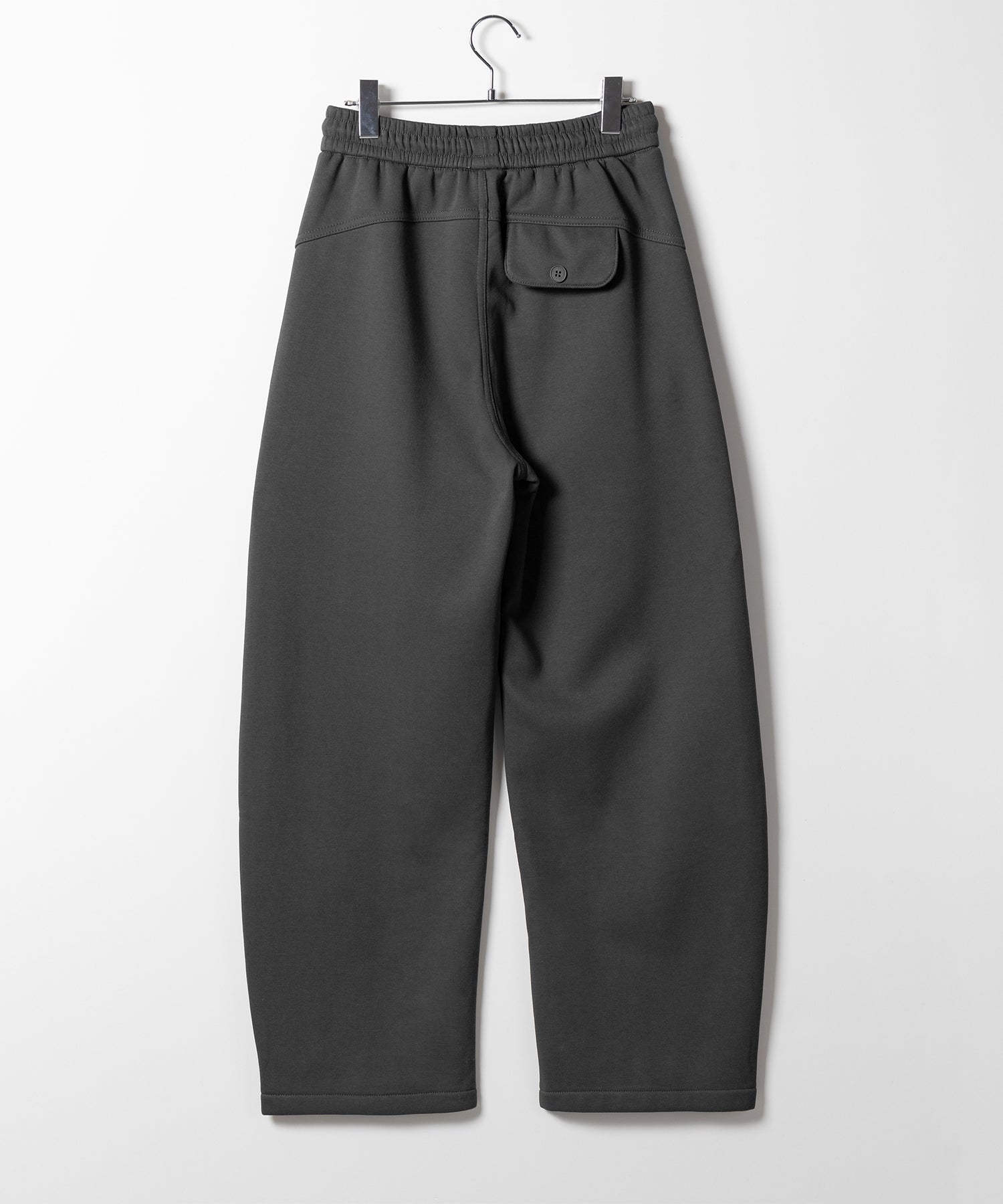 【 裏起毛 】カーブラインサイドタックワイドスウェットパンツ