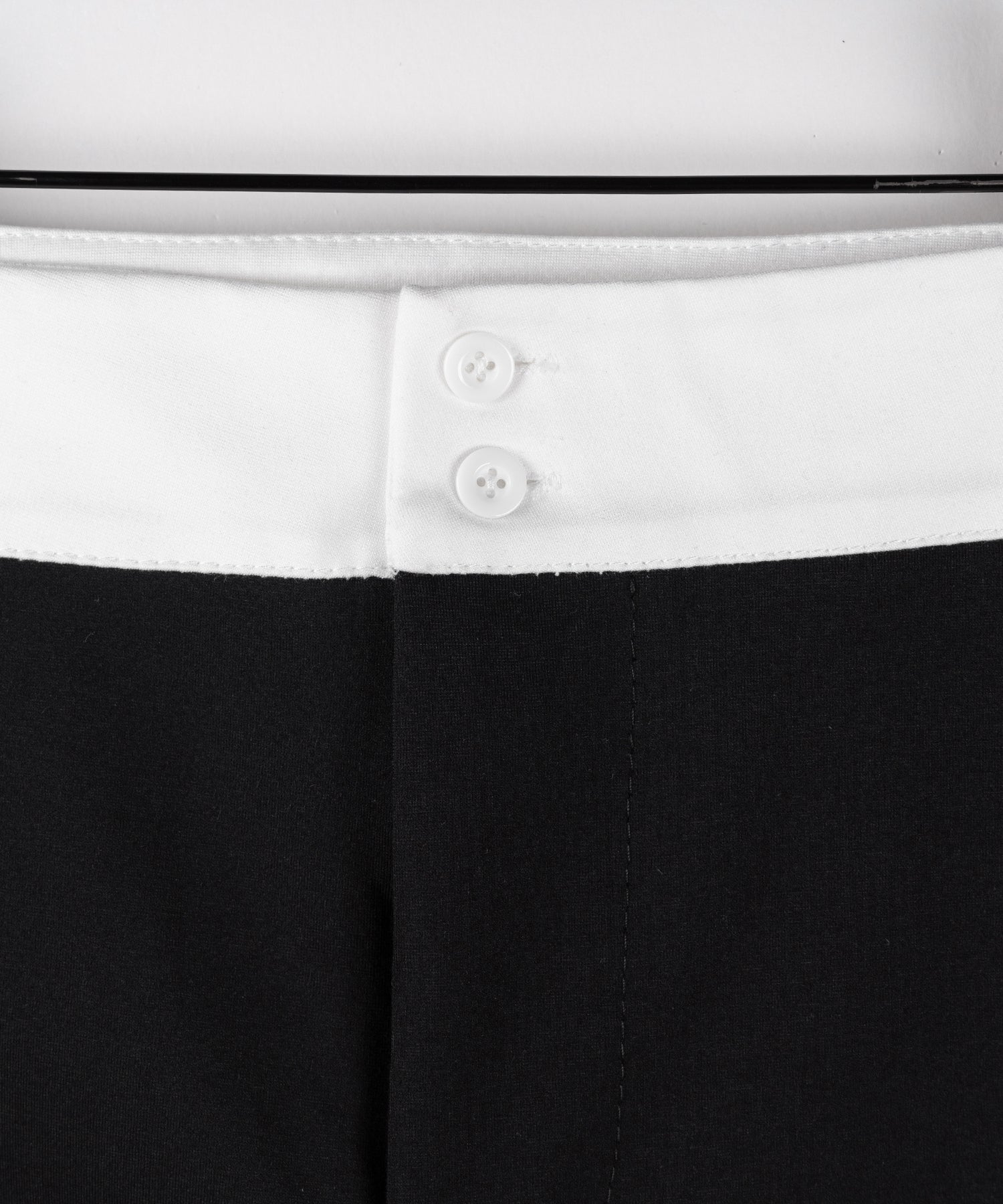 【 2color /2size 】バイカラーマイクロミニスパンショートパンツ / bicolor micro mini span short pants