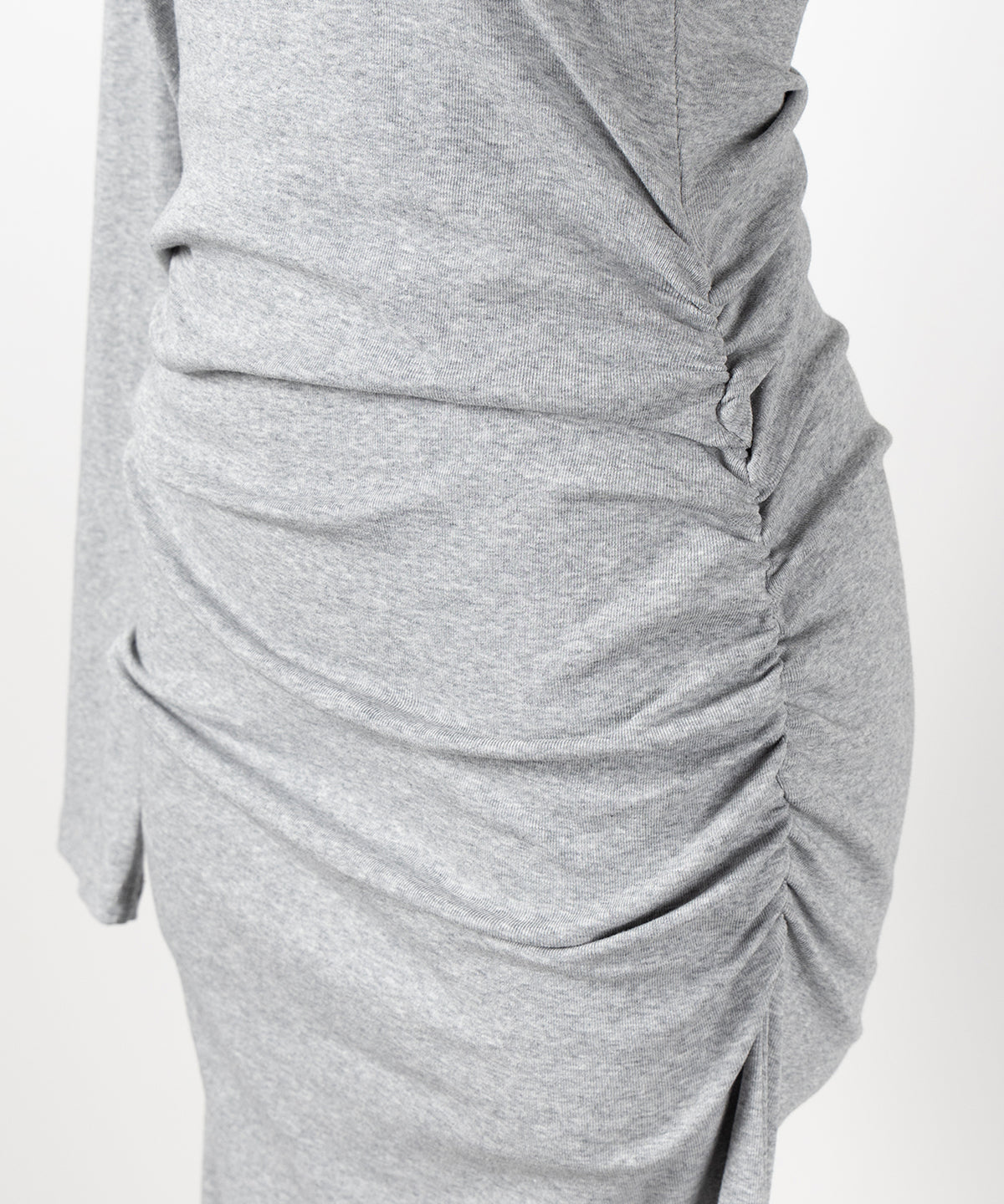 スクエアネックシャーリングマーメイド長袖ロングタイトワンピ / Square neck shirring mermaid long-sleeved long tight onepiece
