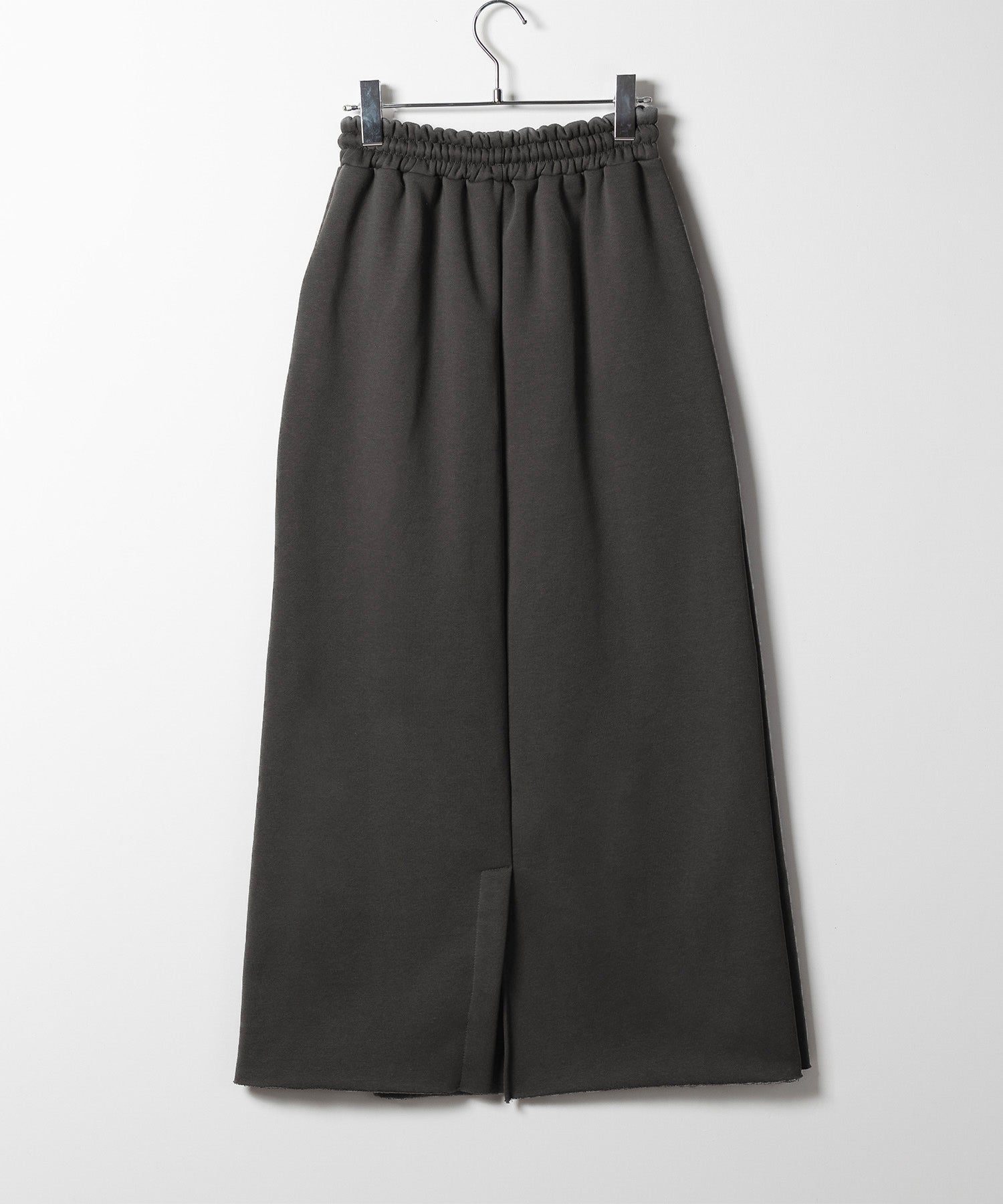 【 裏起毛 】バックスリット切替スウェットロングスカート