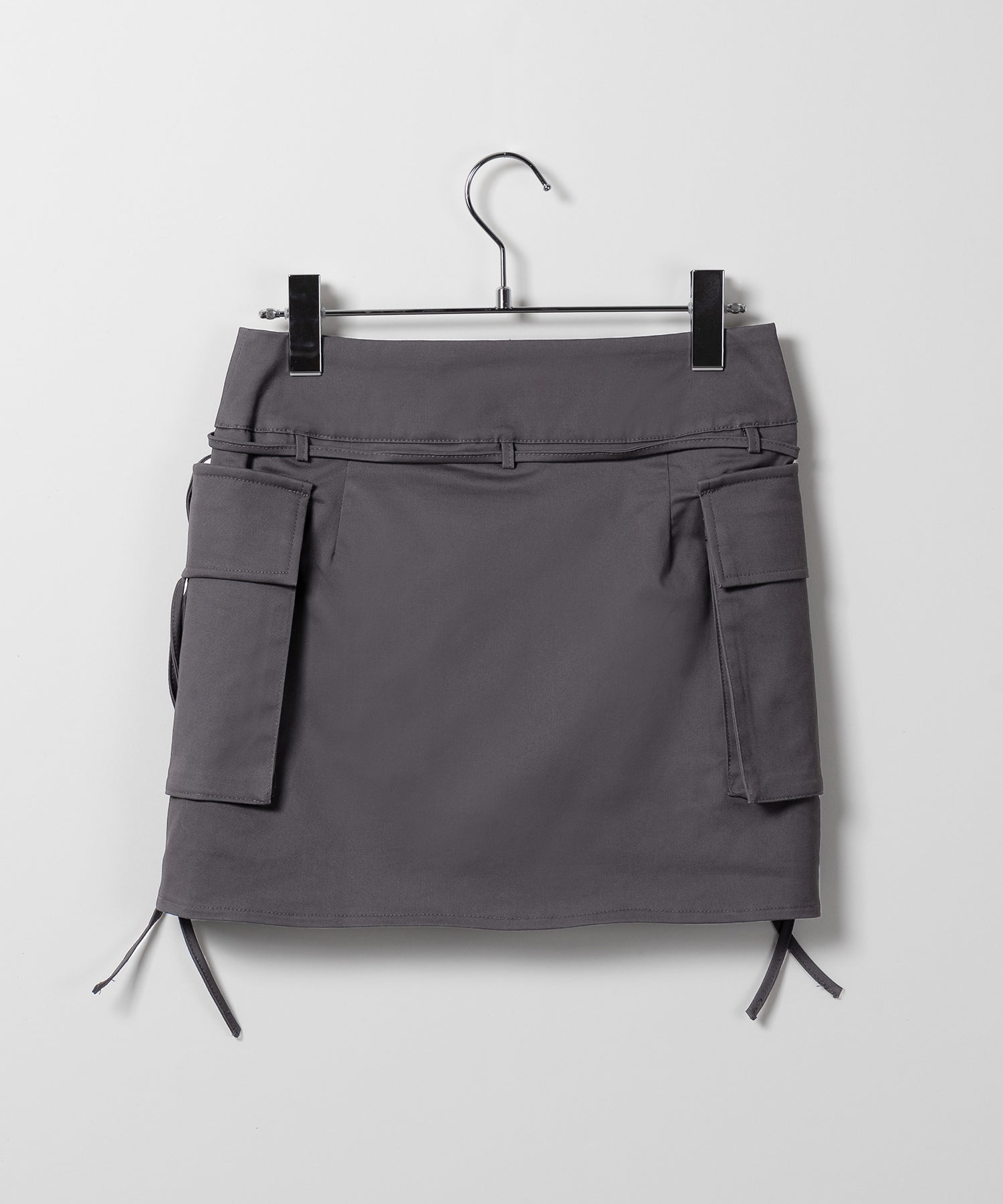 【 2WAY 】3ストラップリボンカーゴミニスカート / three strap ribbon cargo mini skirt