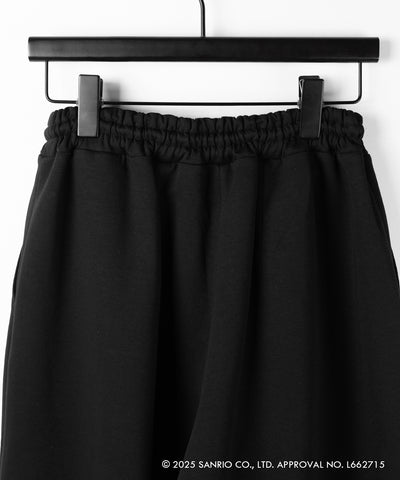 【 HELLO KITTY × me+em select 】ハローキティM LOGO ワイドスウェットパンツ / Hello Kitty M Logo wide sweatpants 【 セットアップ着用可能 】