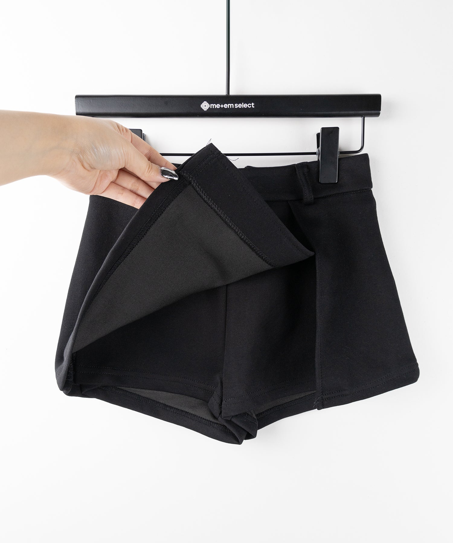 【 2color 】レイヤードマイクロミニスカパン / layered micro mini skirt pants