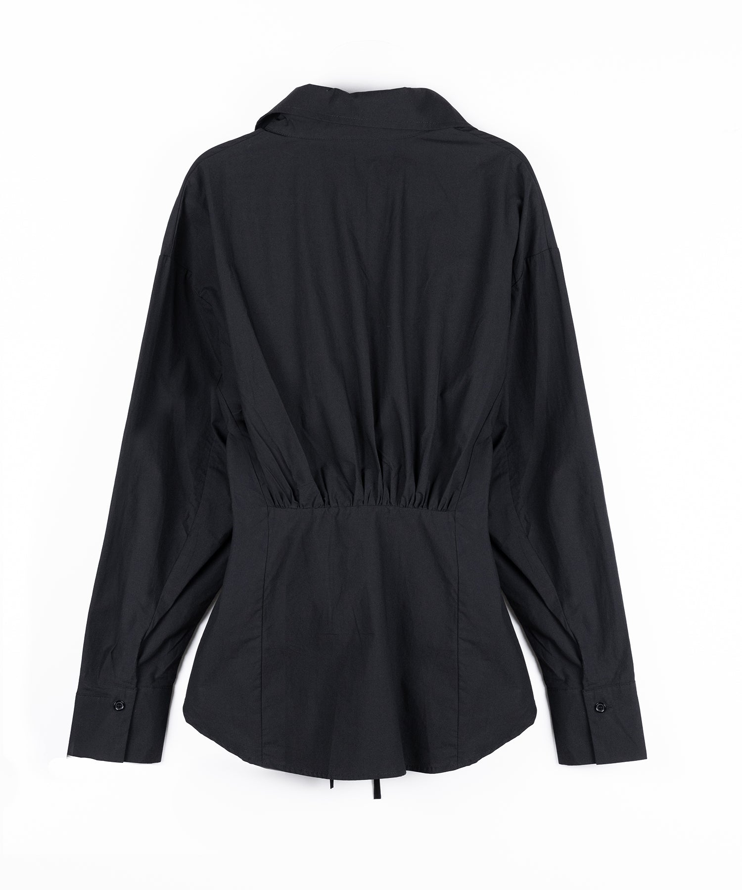 ストラップリボンレディフレアシャツ / strap ribbon lady flare shirts