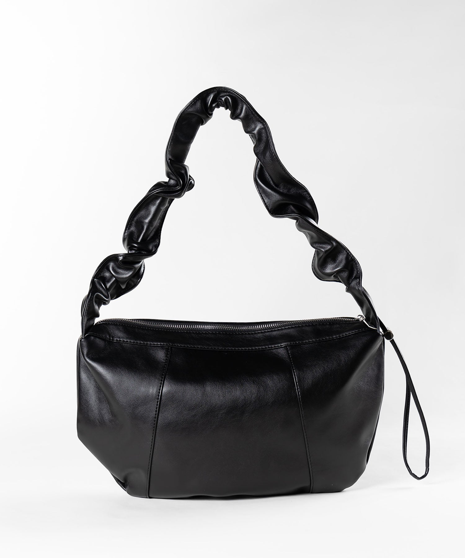 シャーリングハンドルショルダーバッグ / shirring handle shoulder bag