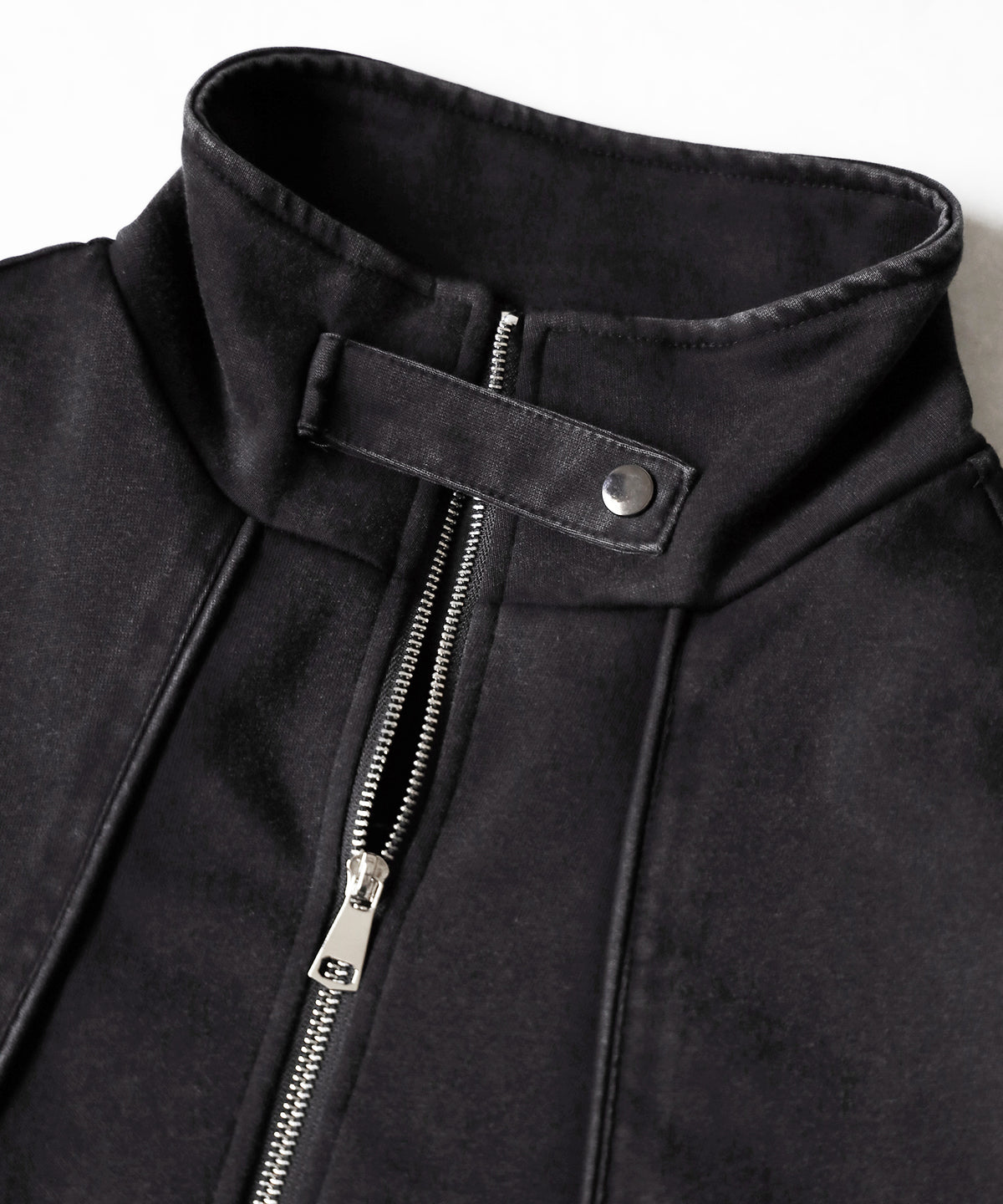 ピグメントヴィンテージジップアップオーバースウェットブルゾン / pigment vintage zipup over sweat blouson