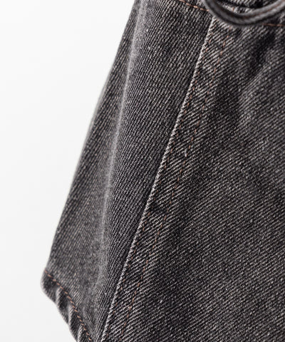 レースアップリボンコルセットデニムビスチェ / lace up ribbon corset denim bustier